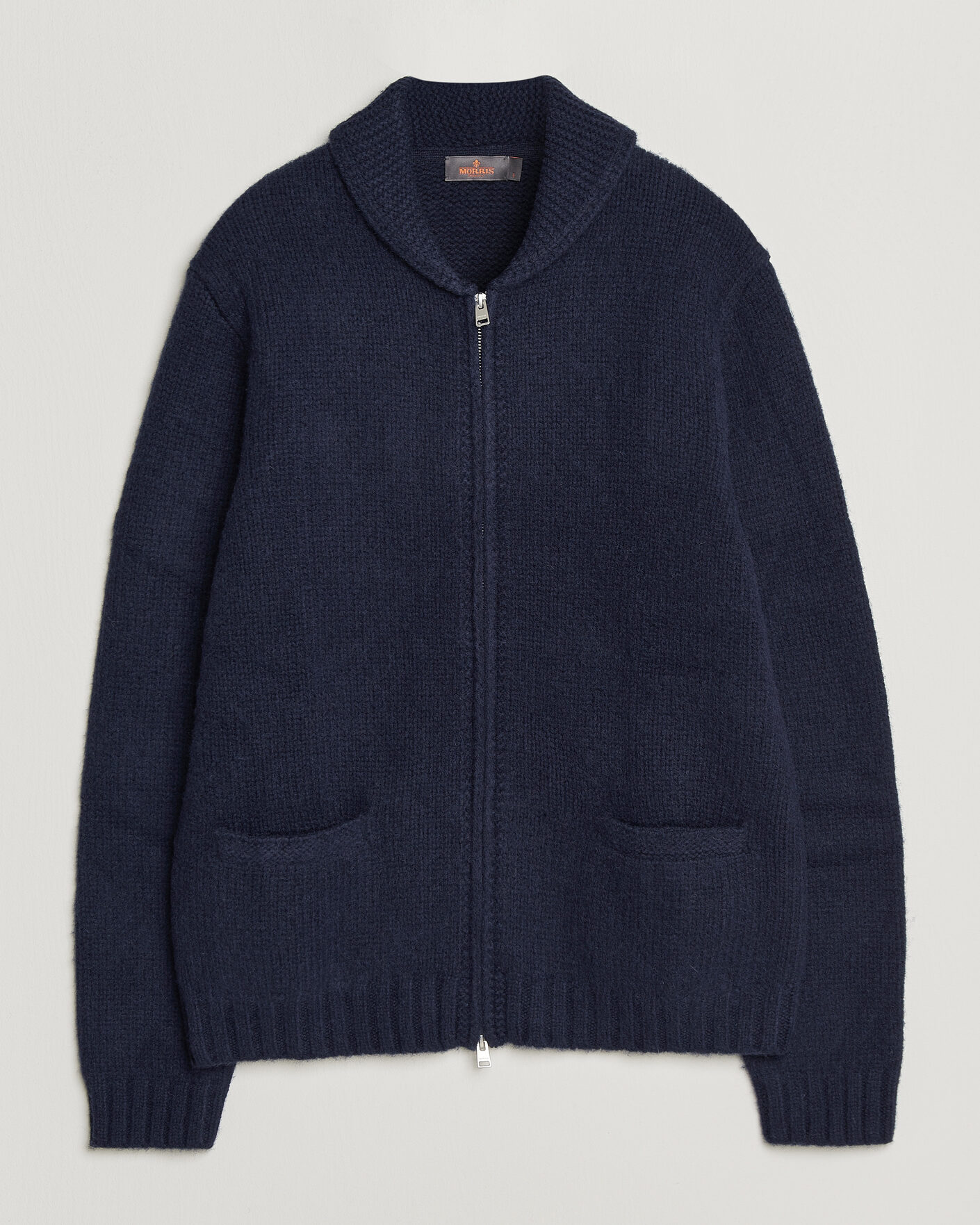 Heren | Truien | Morris | Boyd Zip Cardigan Navy