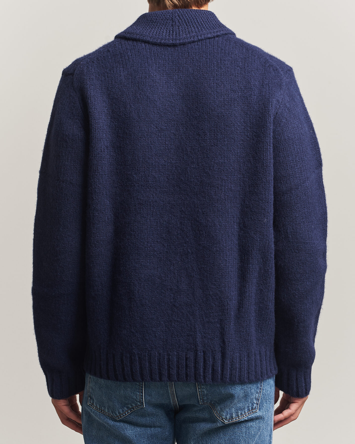 Heren | Truien | Morris | Boyd Zip Cardigan Navy