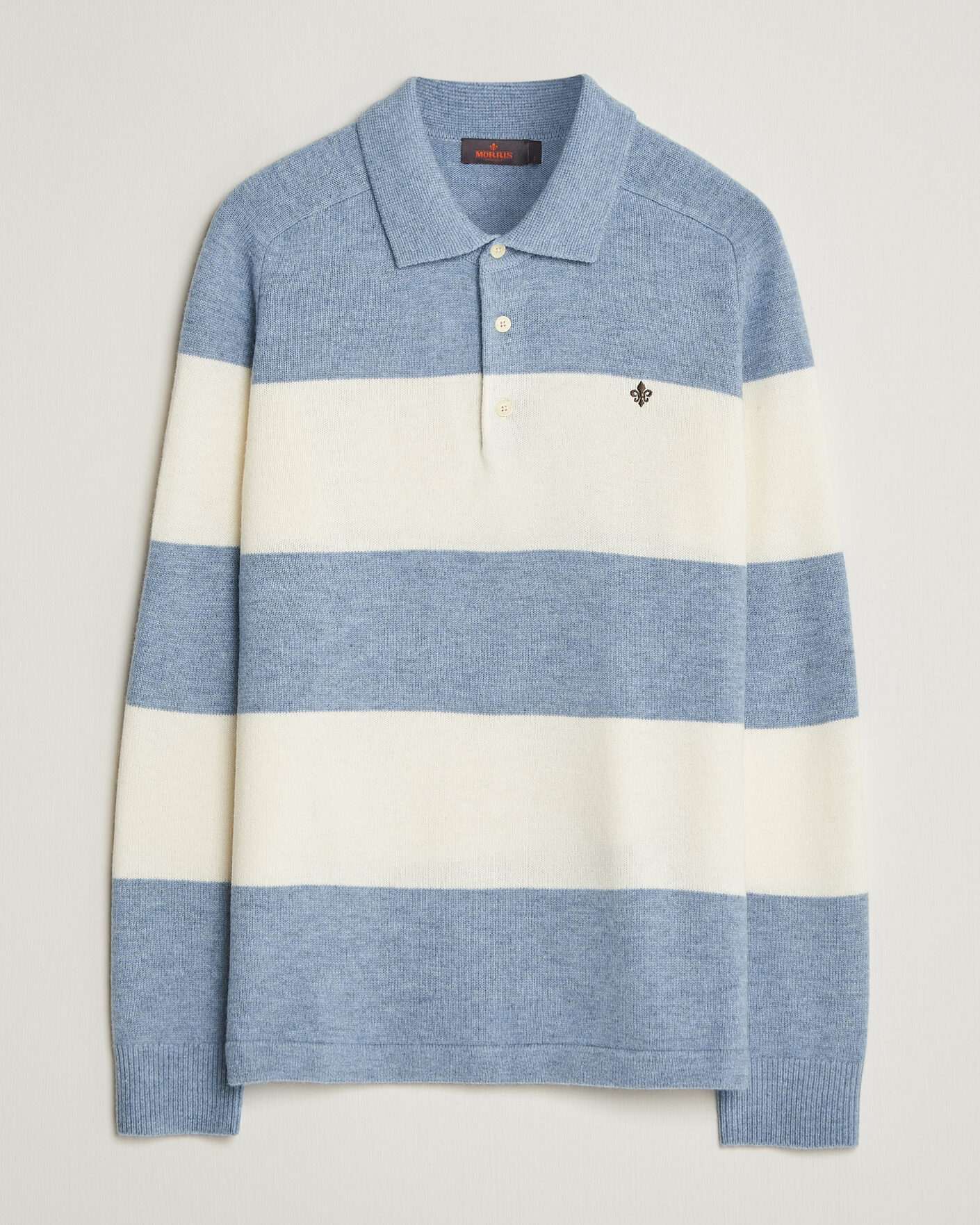 Heren | Truien | Morris | Hertford Knitted Polo Blue