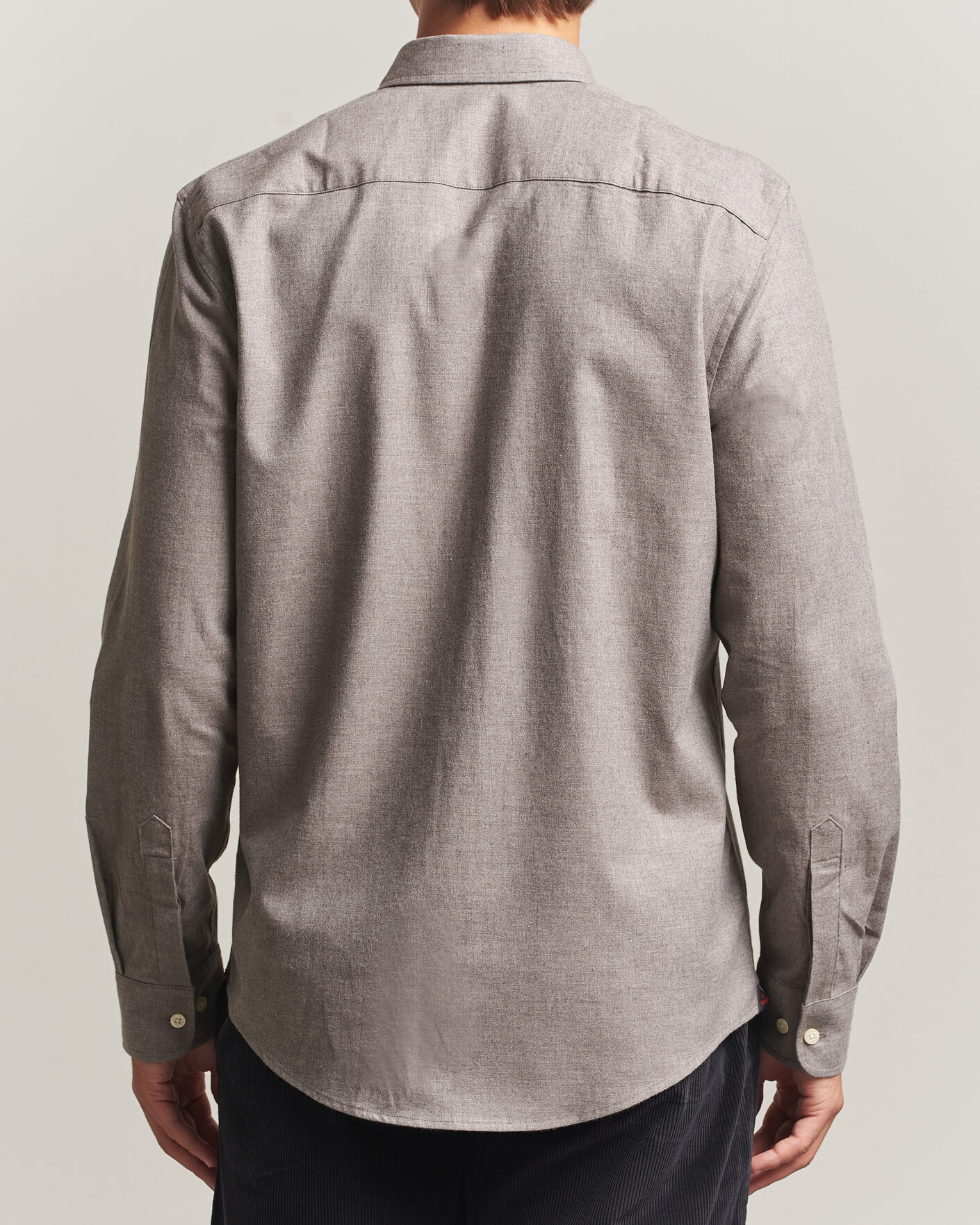Heren | Overhemden | Morris | Watts Flannel Shirt Grey