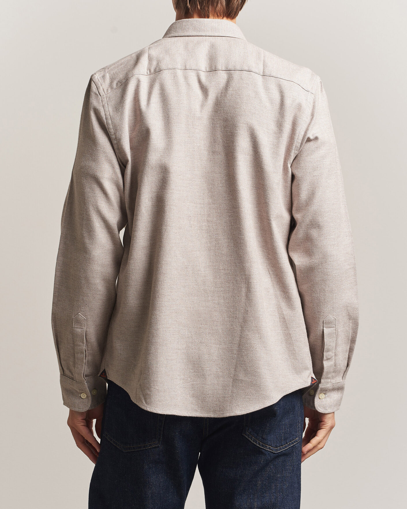 Heren | Overhemden | Morris | Flannel Check Shirt Khaki