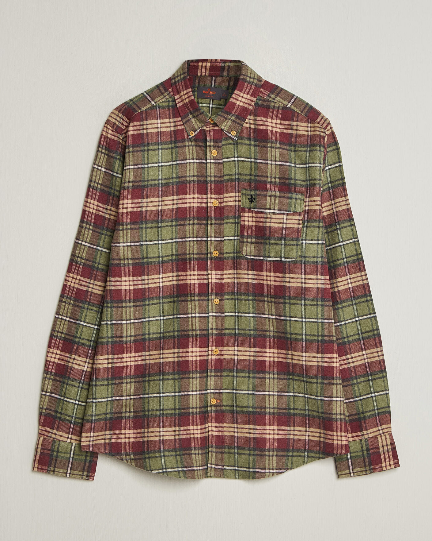 Heren | Overhemden | Morris | Flanell Big Check Shirt Green