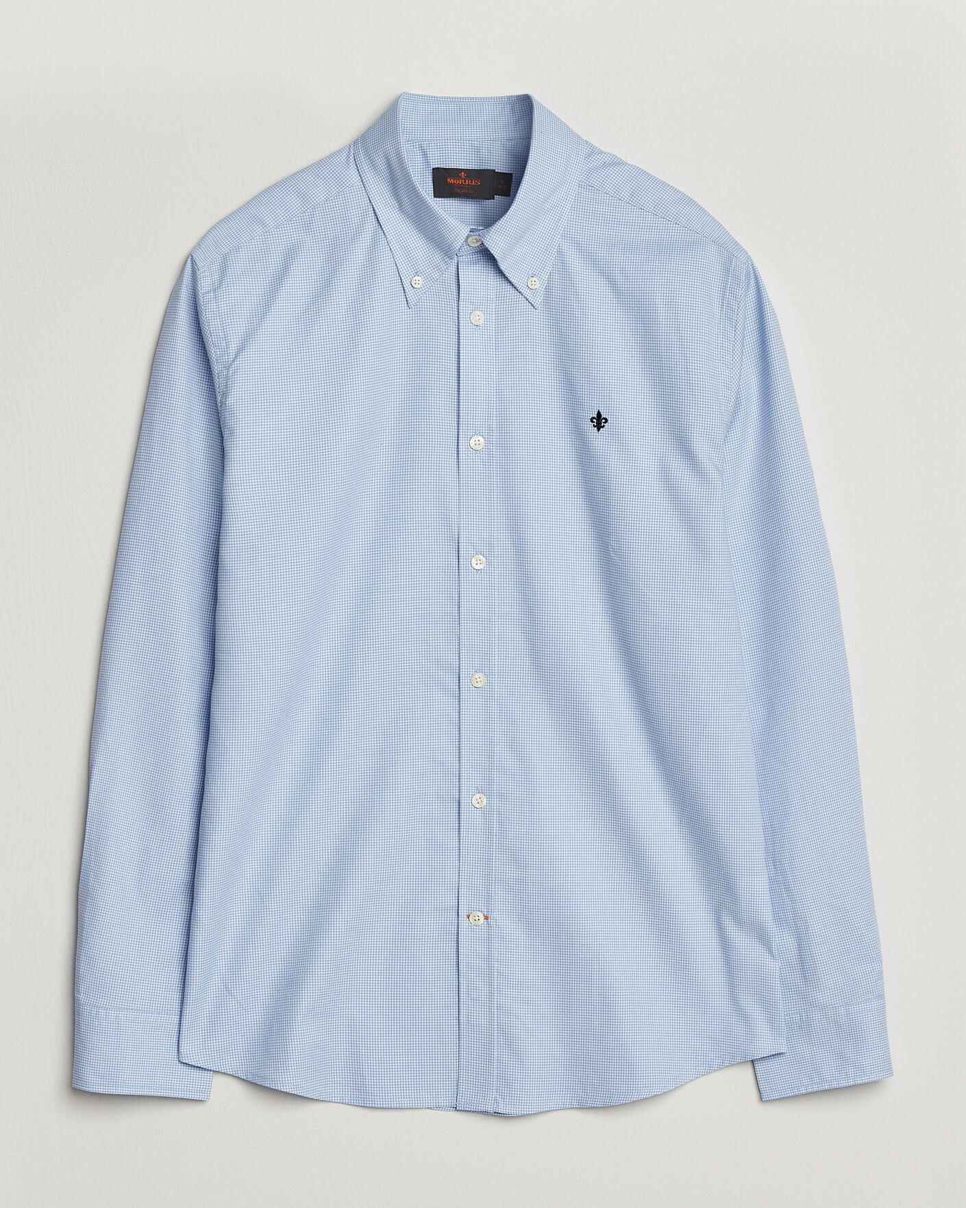 Heren | Overhemden | Morris | Fine Oxford Shirt Light Blue