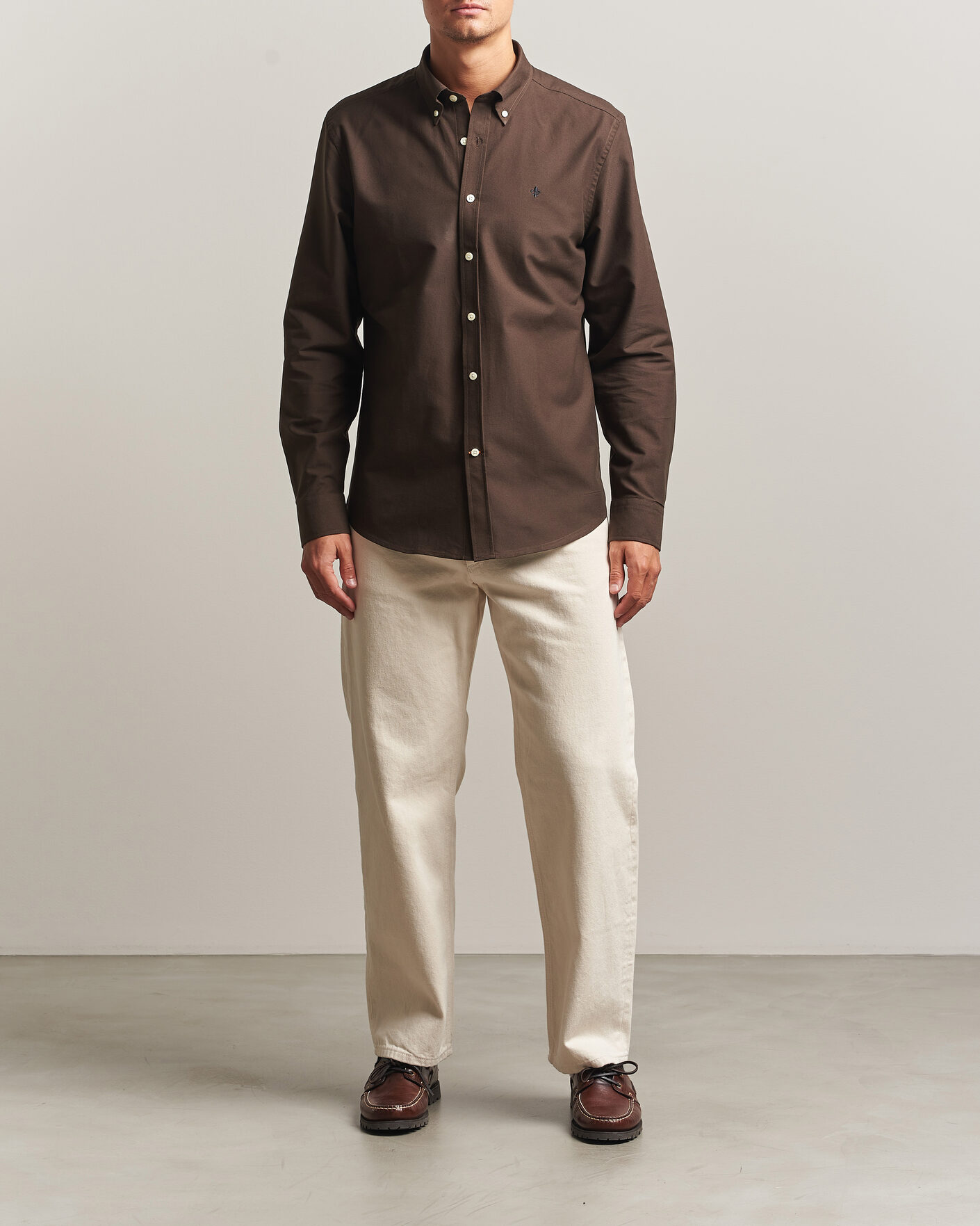 Heren | Overhemden | Morris | Douglas Oxford Shirt Brown