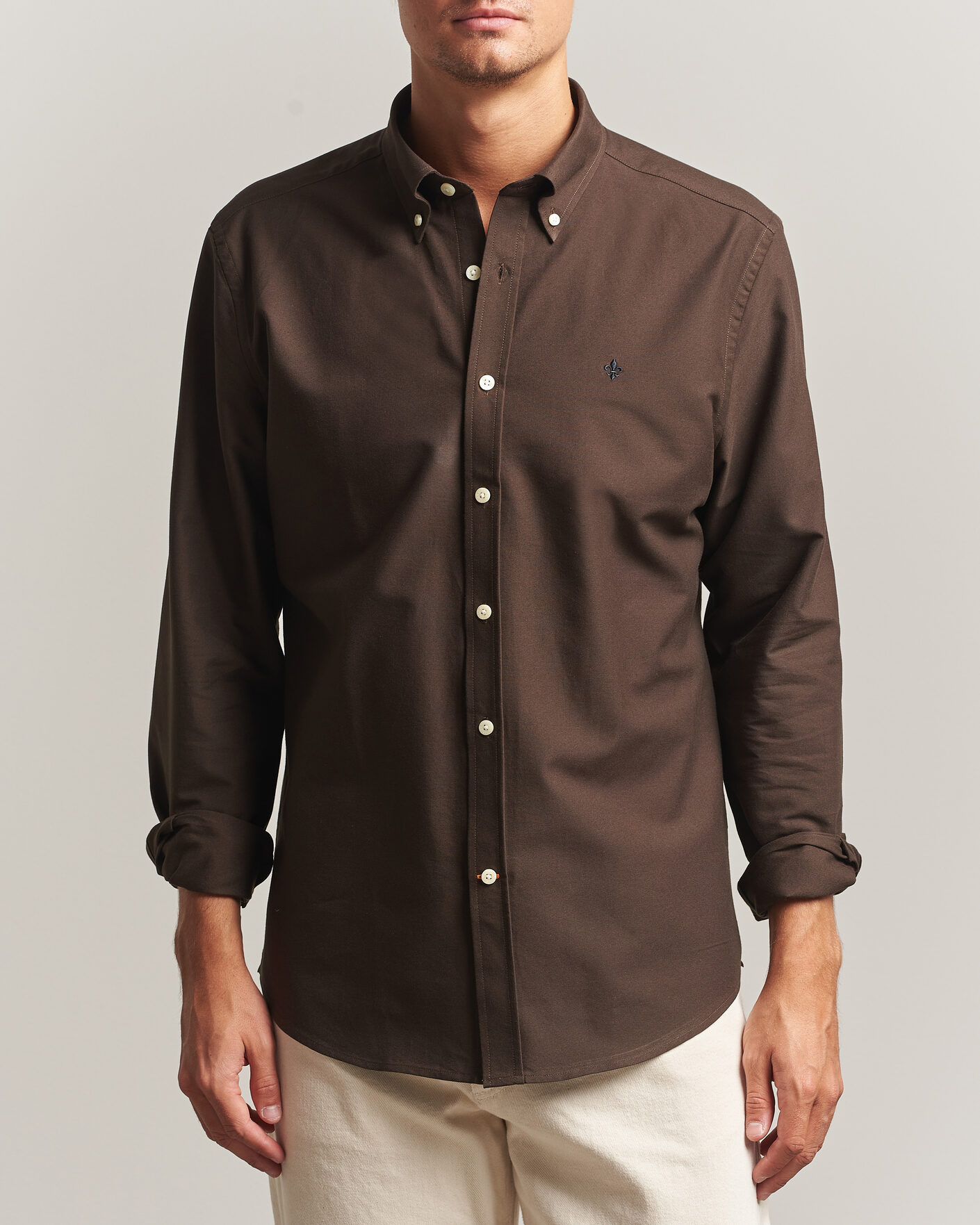 Heren | Overhemden | Morris | Douglas Oxford Shirt Brown