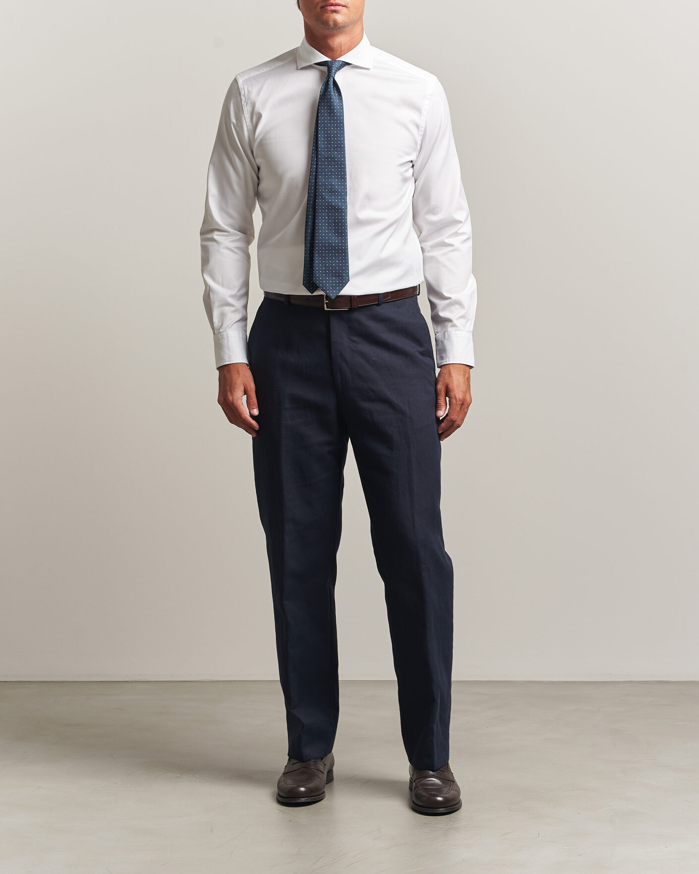 Heren | Overhemden | Morris | Twill Shirt White