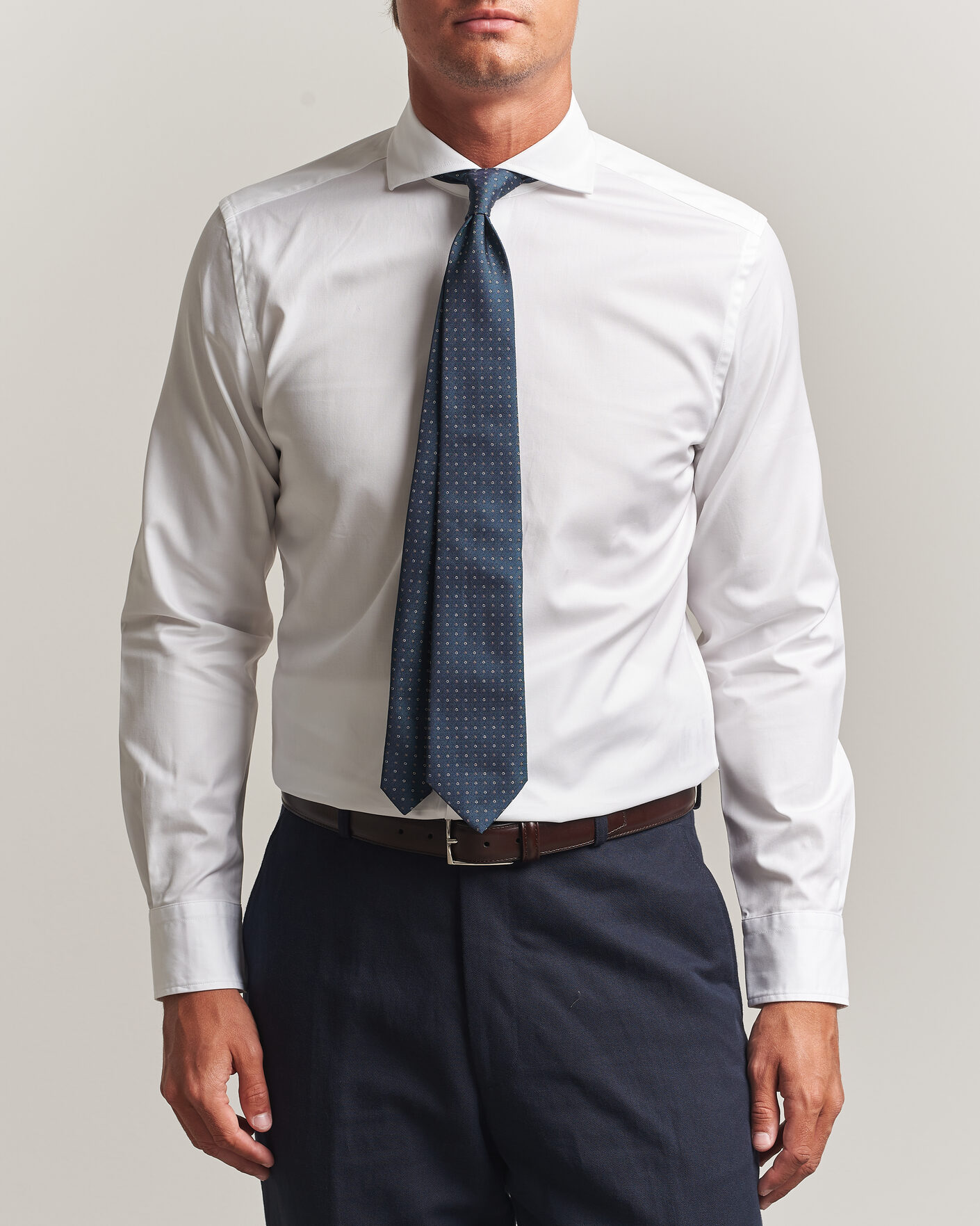 Heren | Overhemden | Morris | Twill Shirt White