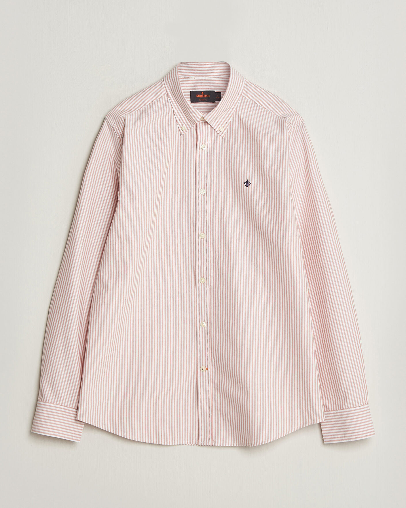 Heren | Overhemden | Morris | Douglas Oxford Stripe Shirt Orange