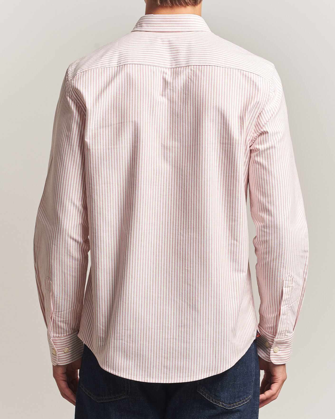 Heren | Overhemden | Morris | Douglas Oxford Stripe Shirt Orange