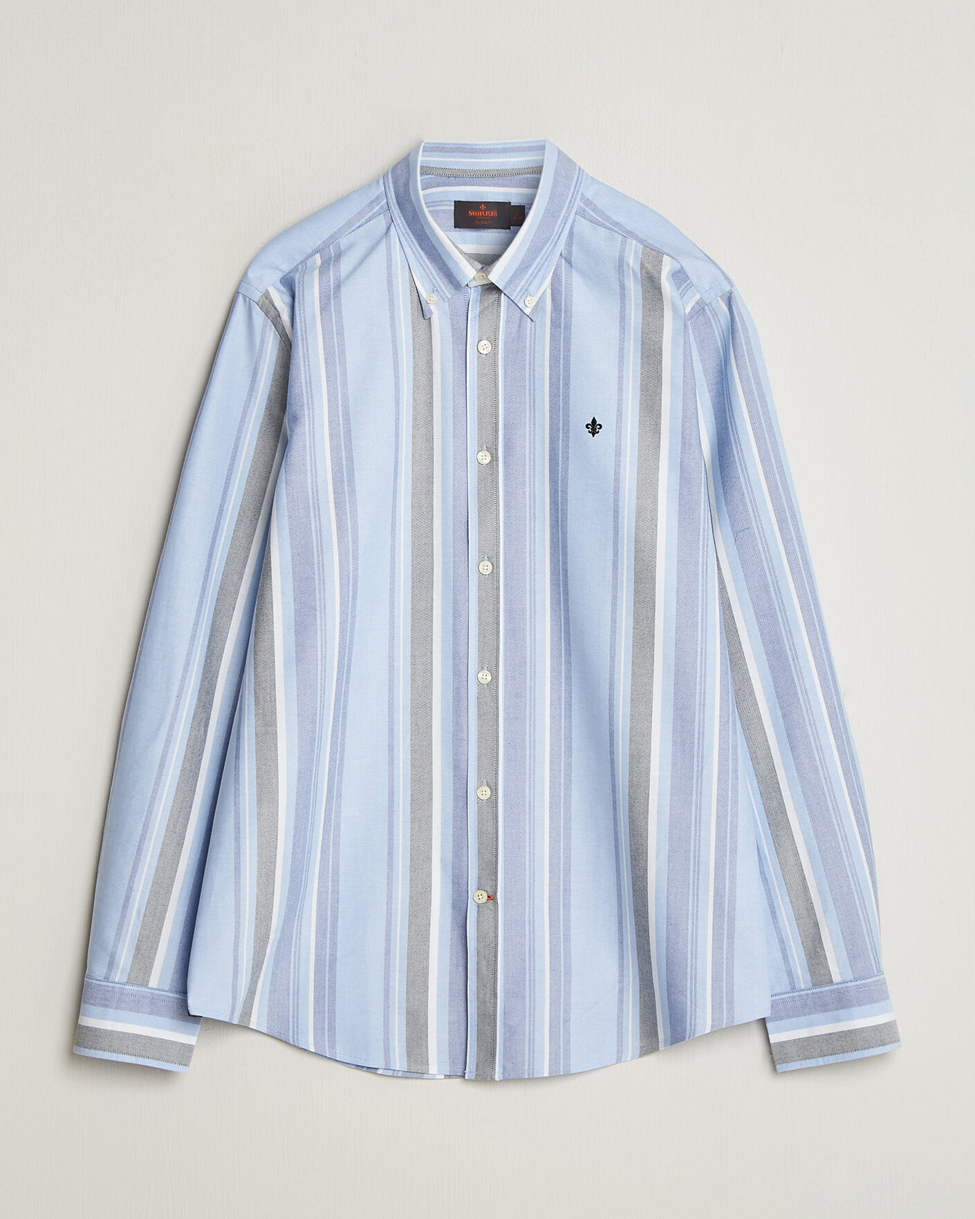 Heren | Overhemden | Morris | Happy Oxford Shirt Blue