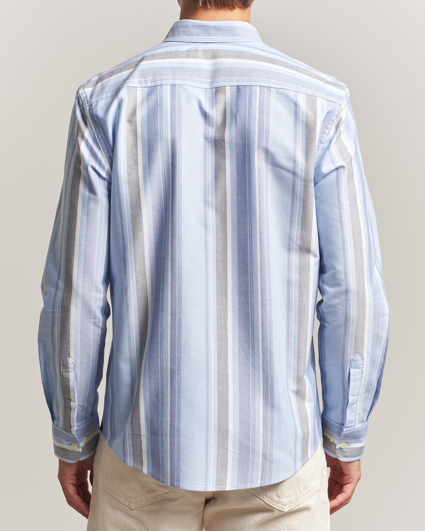 Heren | Overhemden | Morris | Happy Oxford Shirt Blue