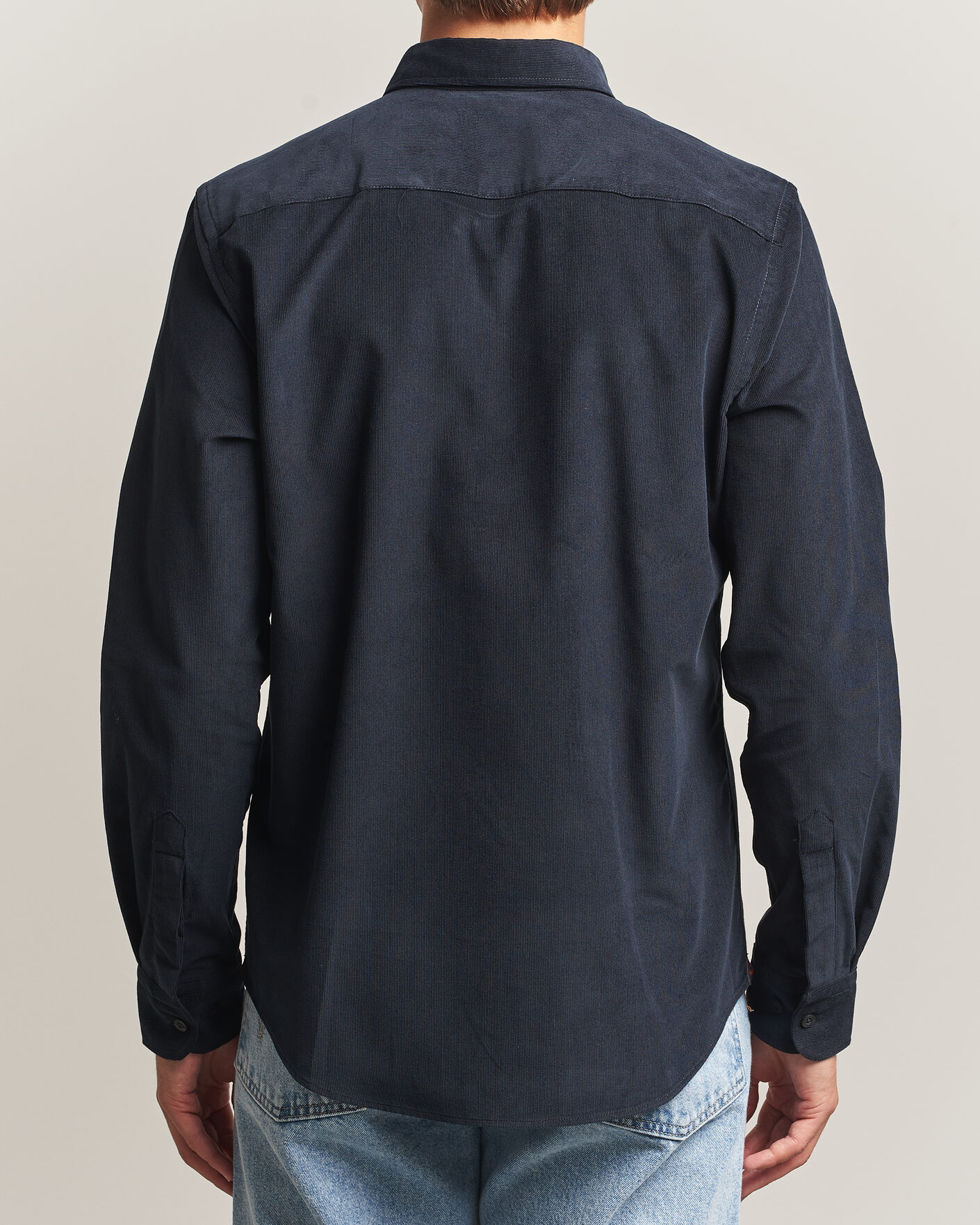 Heren | Overhemden | Morris | Douglas Cord Shirt Blue