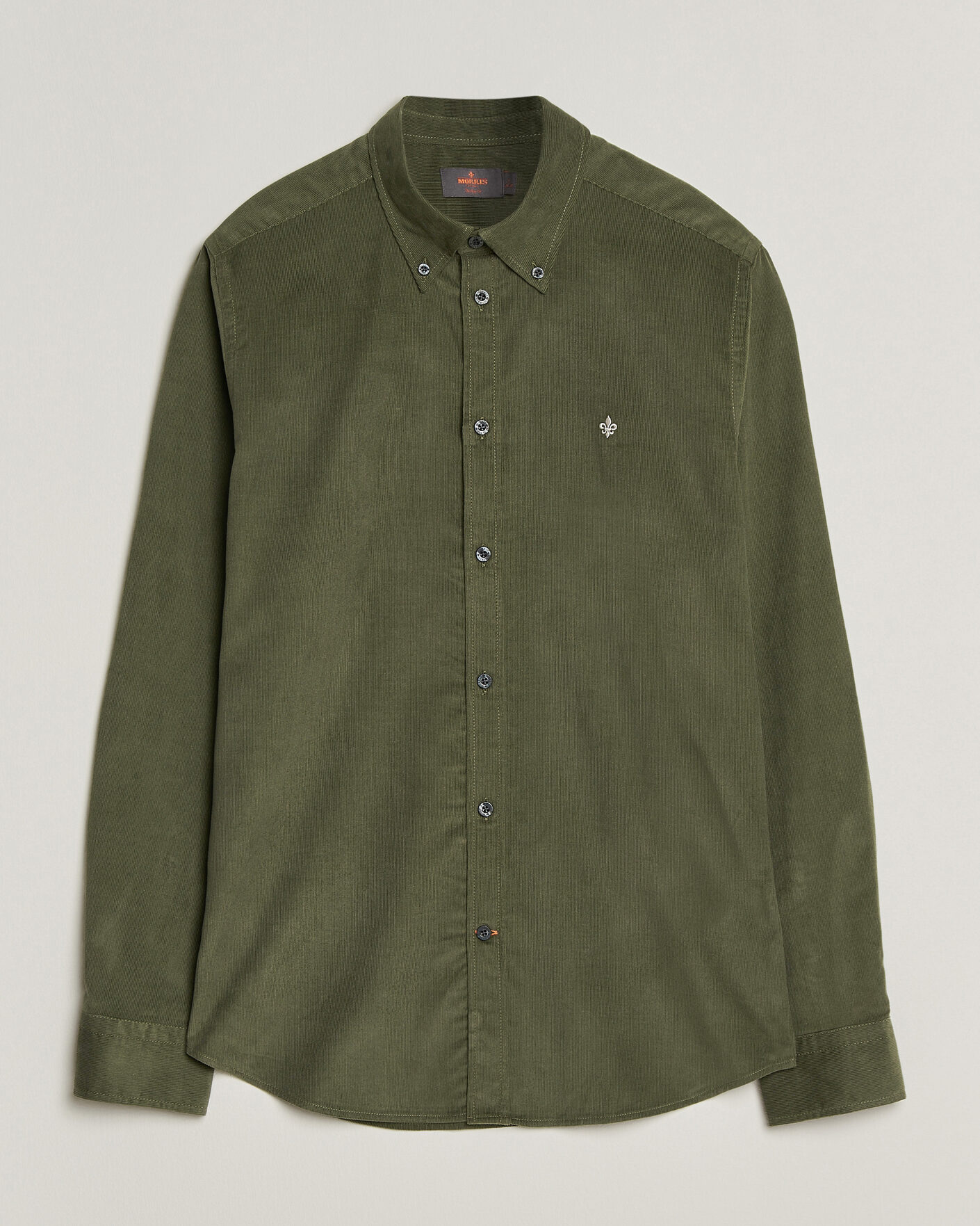 Heren | Overhemden | Morris | Douglas Cord Shirt Olive