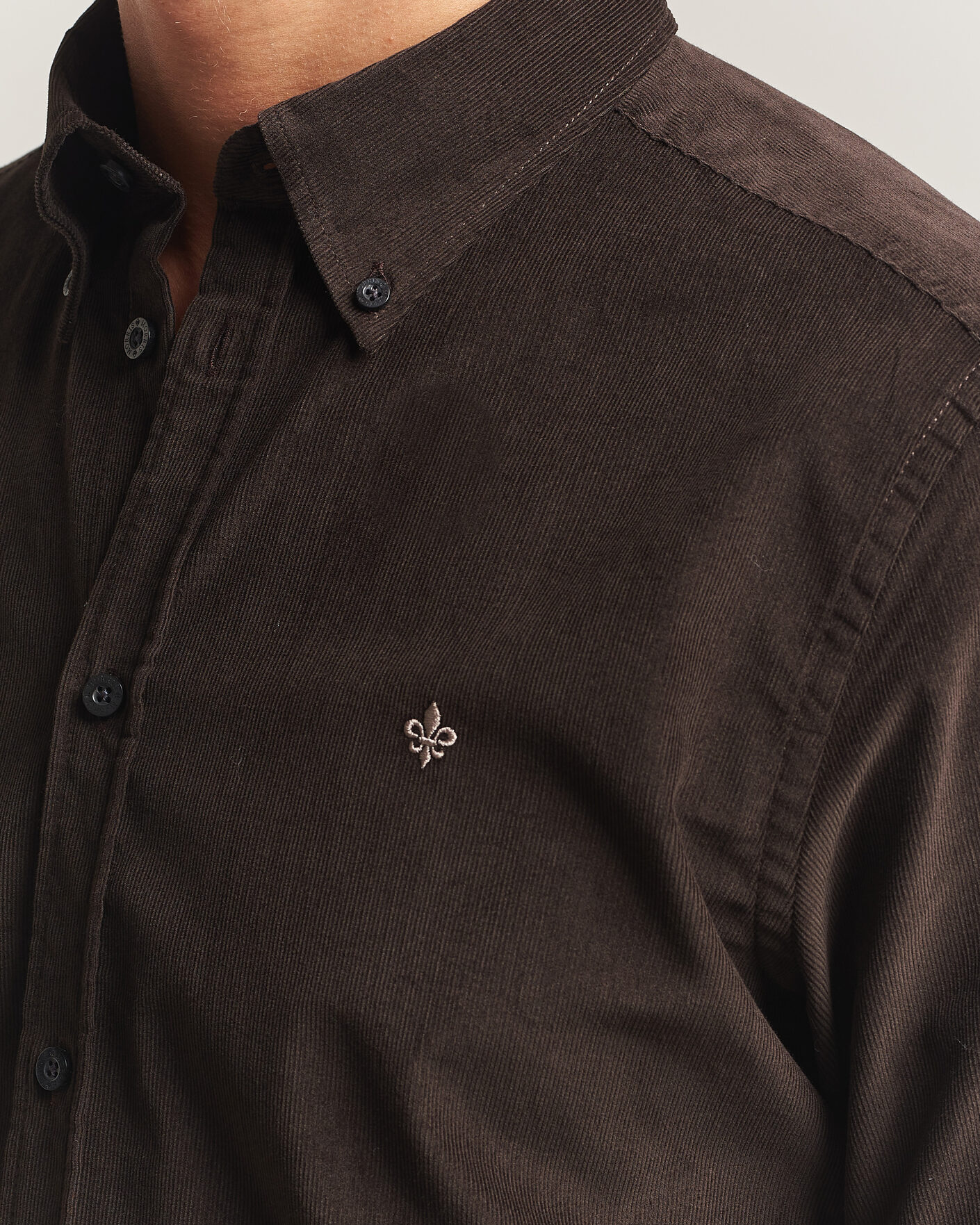 Heren | Overhemden | Morris | Douglas Cord Shirt Brown