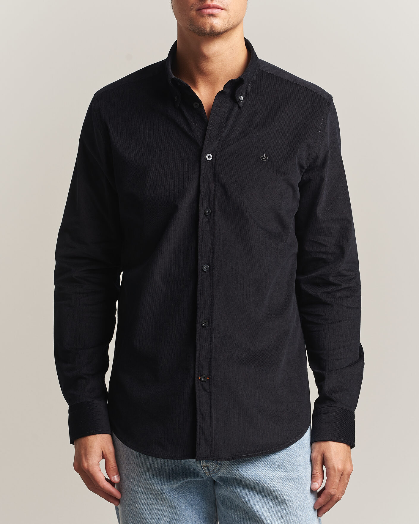 Heren | Overhemden | Morris | Douglas Cord Shirt Grey