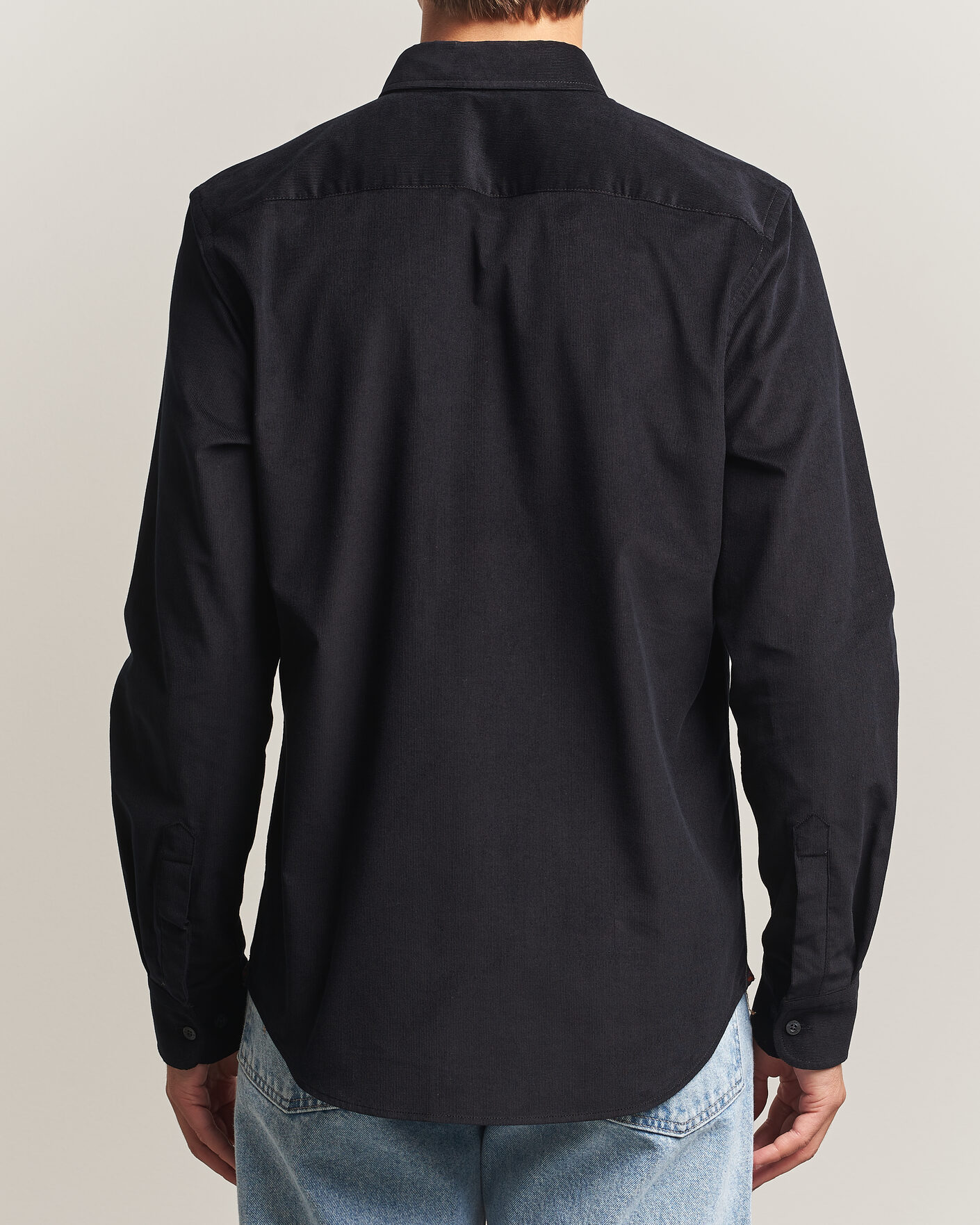 Heren | Overhemden | Morris | Douglas Cord Shirt Grey