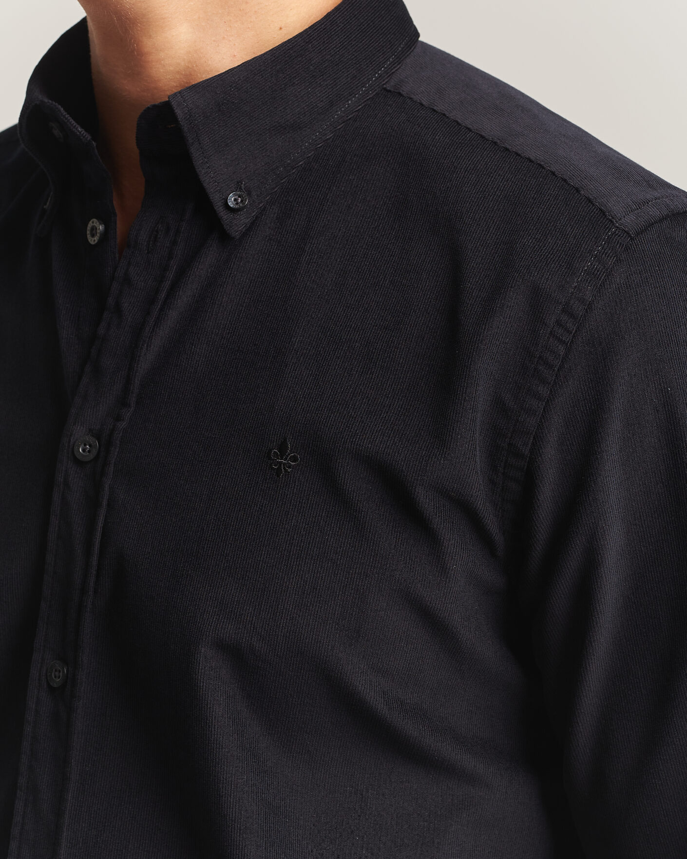 Heren | Overhemden | Morris | Douglas Cord Shirt Grey
