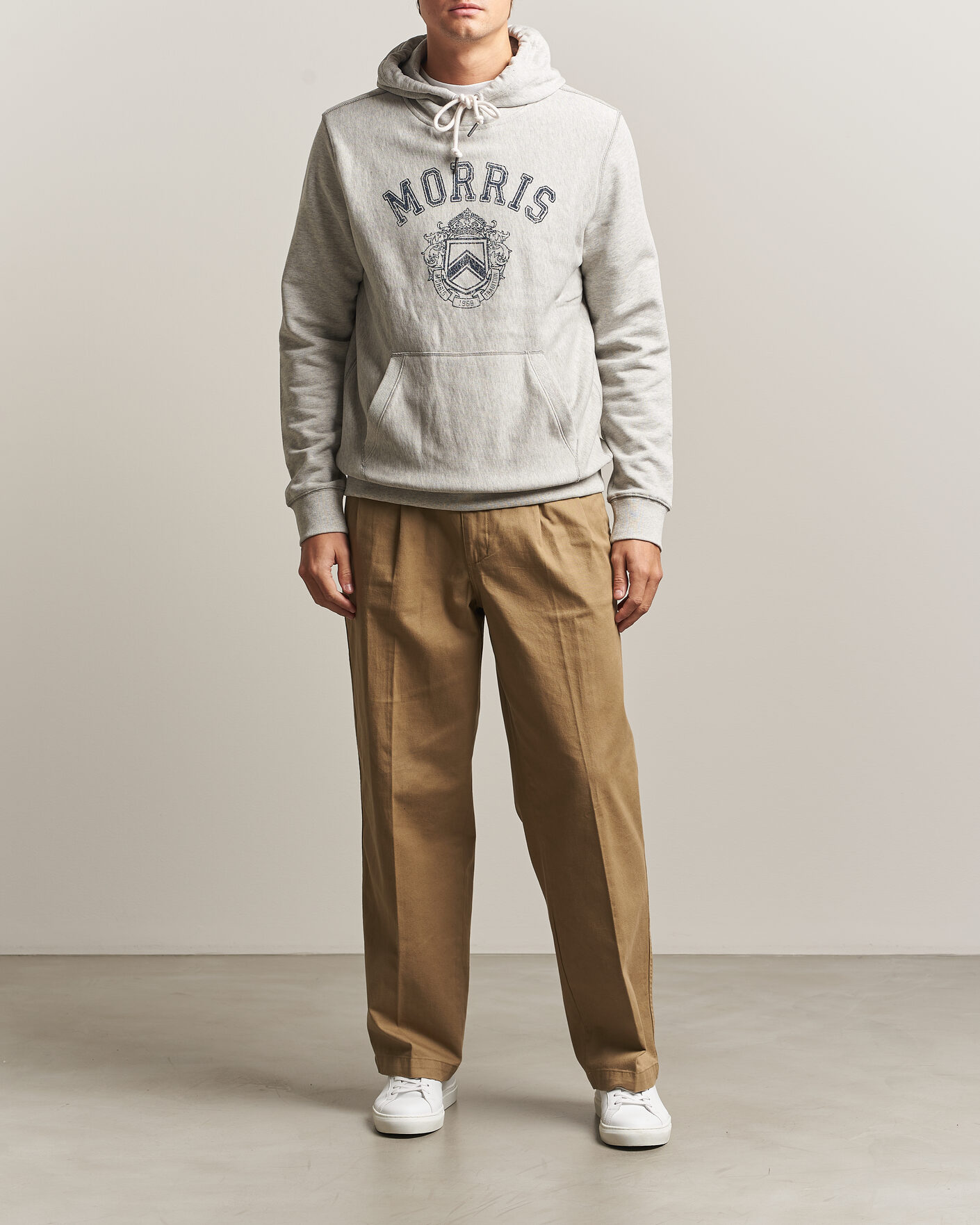 Heren | Truien | Morris | Darrow Hoodie Grey