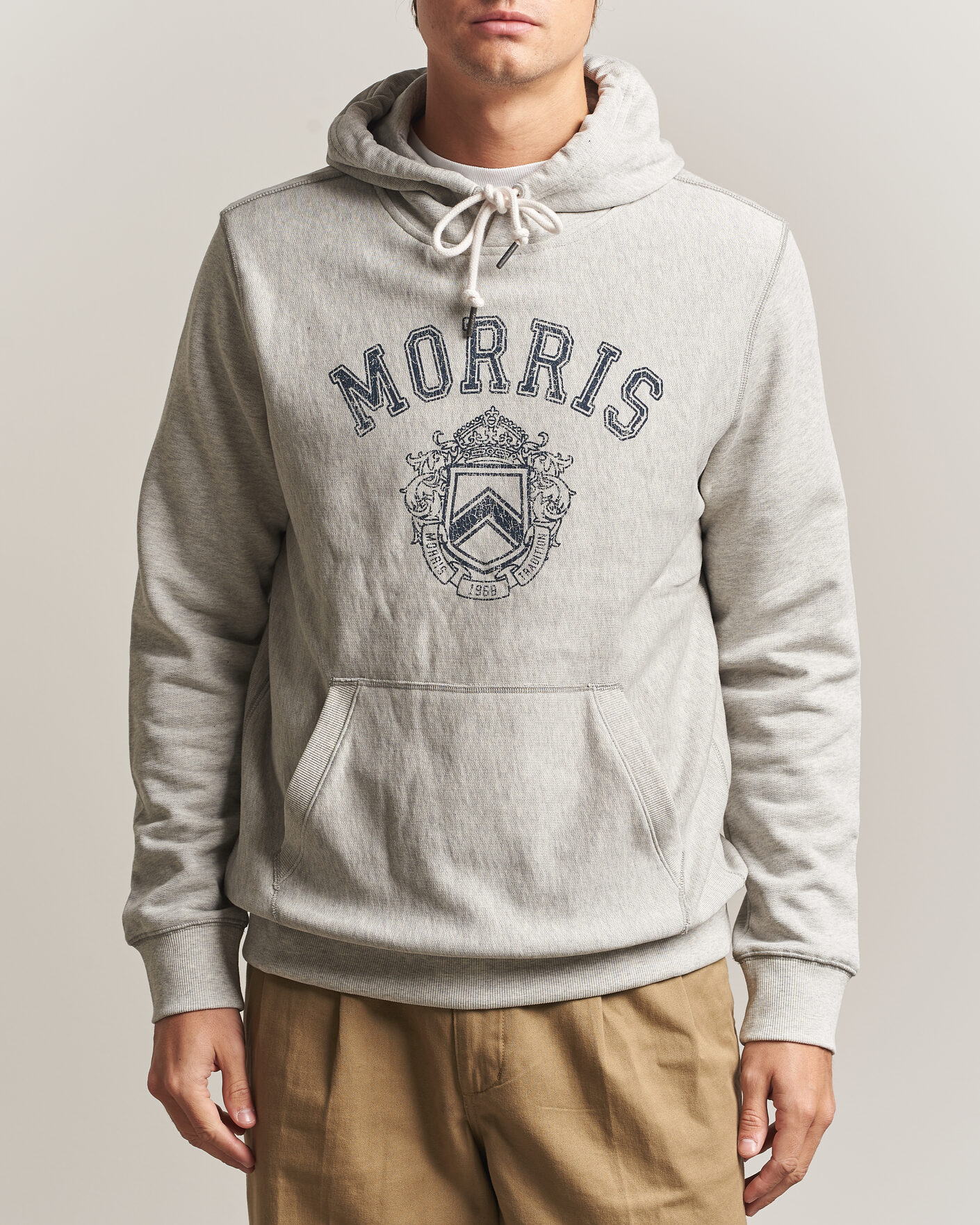 Heren | Truien | Morris | Darrow Hoodie Grey