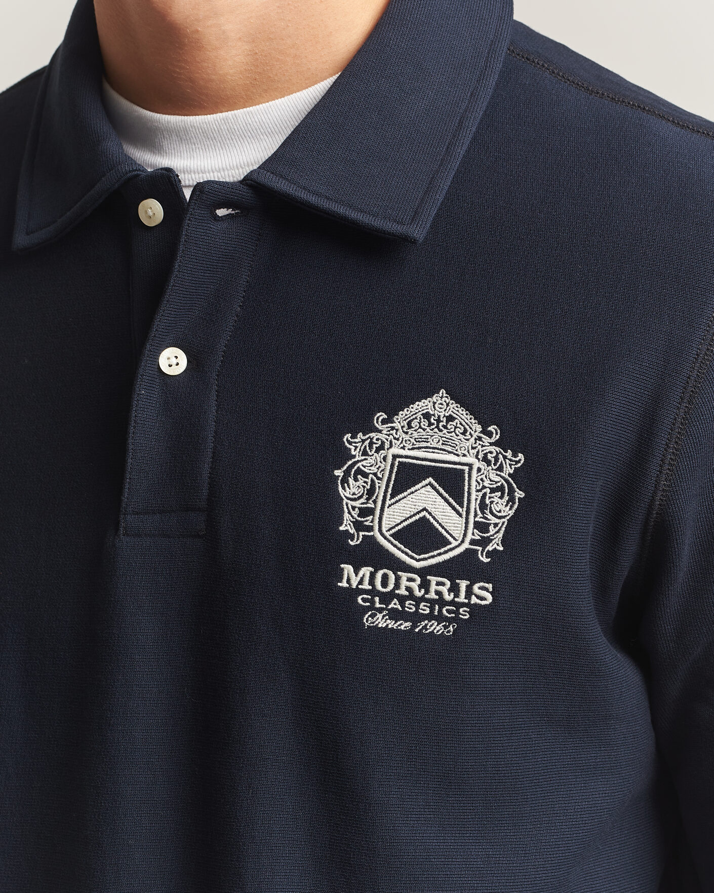 Heren | Truien | Morris | Winston Polo Sweatshirt Old Blue