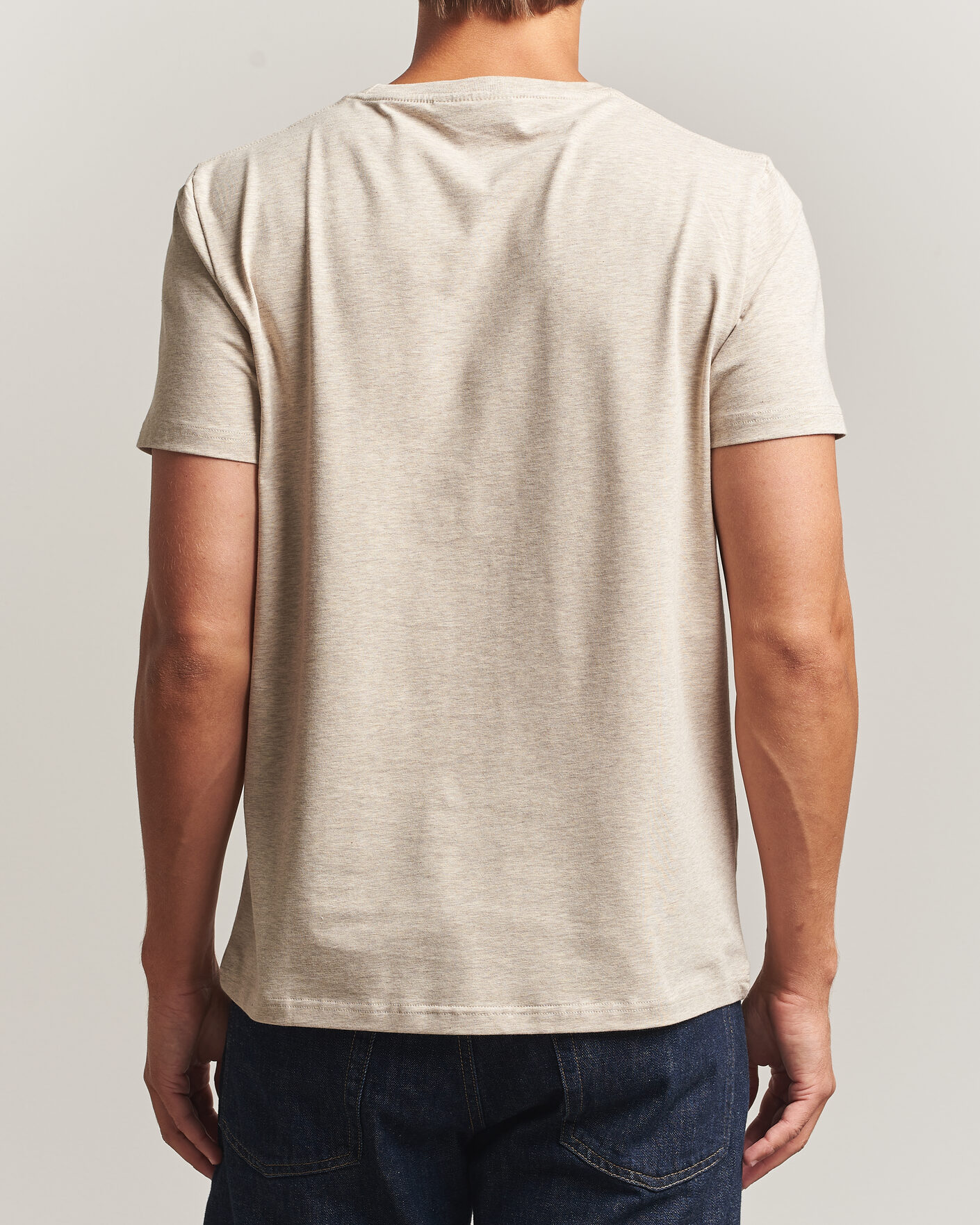 Heren | T-shirts | Morris | James Crew Neck T-Shirt Khaki