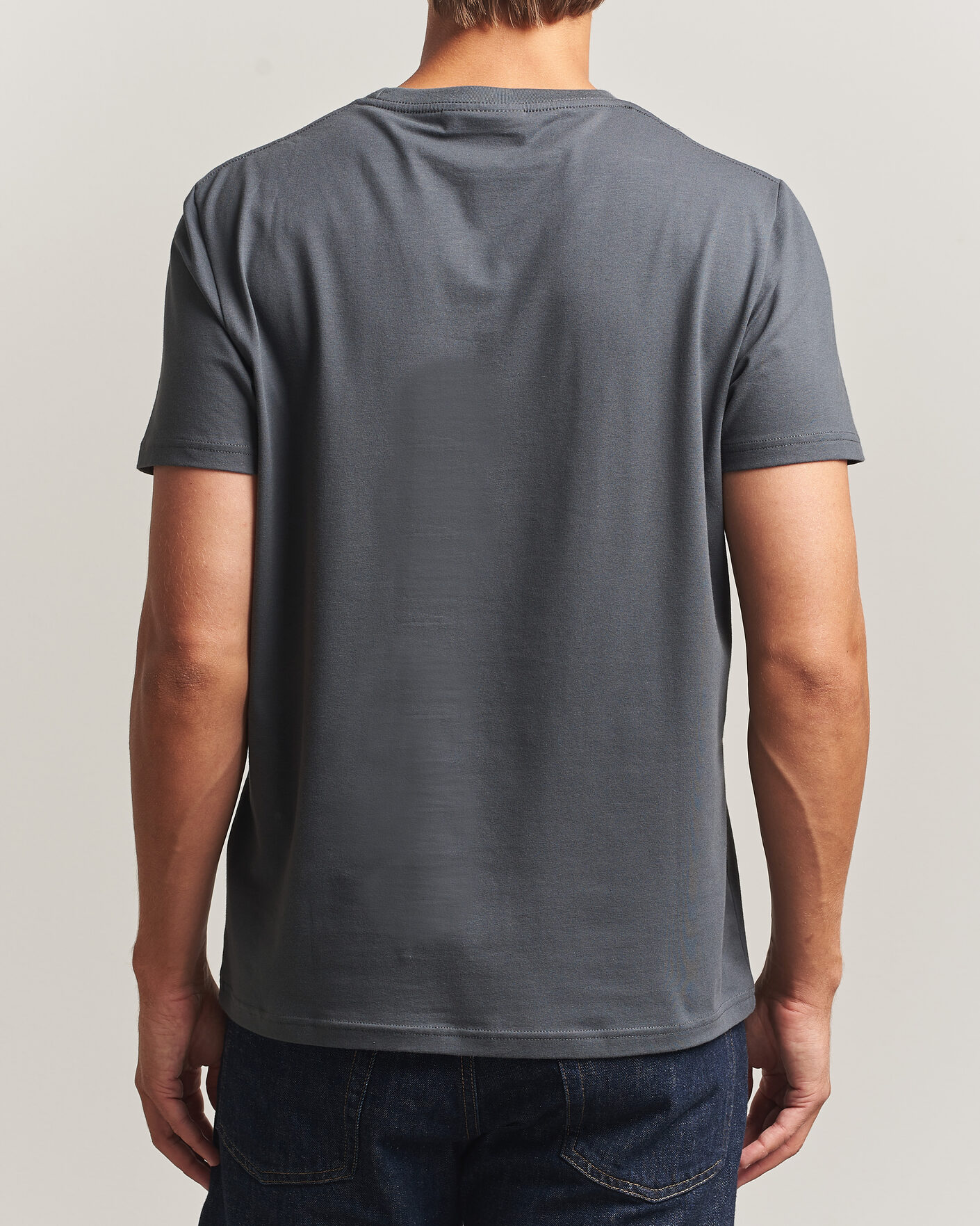 Heren | T-shirts | Morris | James Crew Neck T-Shirt Grey