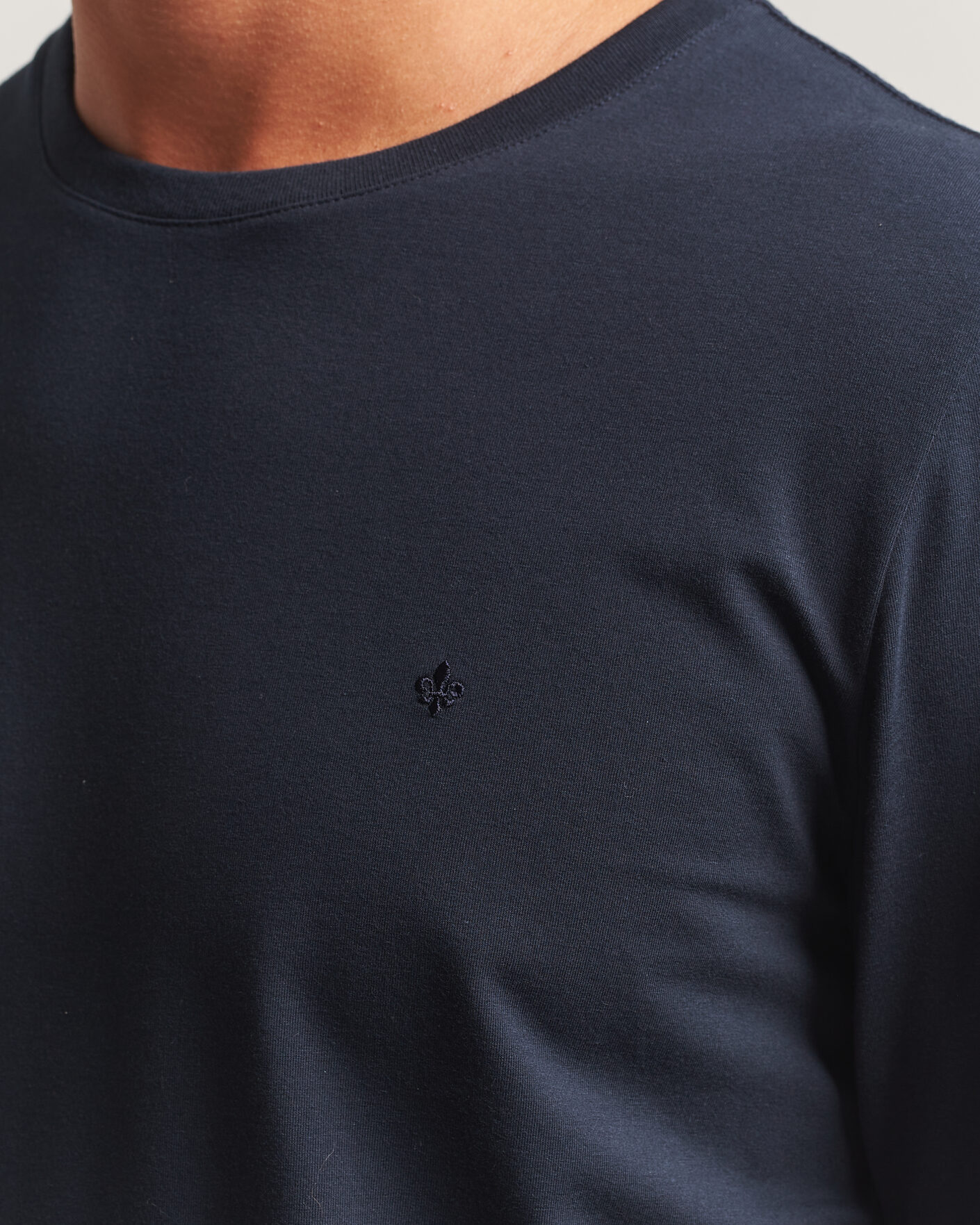 Heren | T-shirts | Morris | James Long Sleeve T-Shirt Old Blue