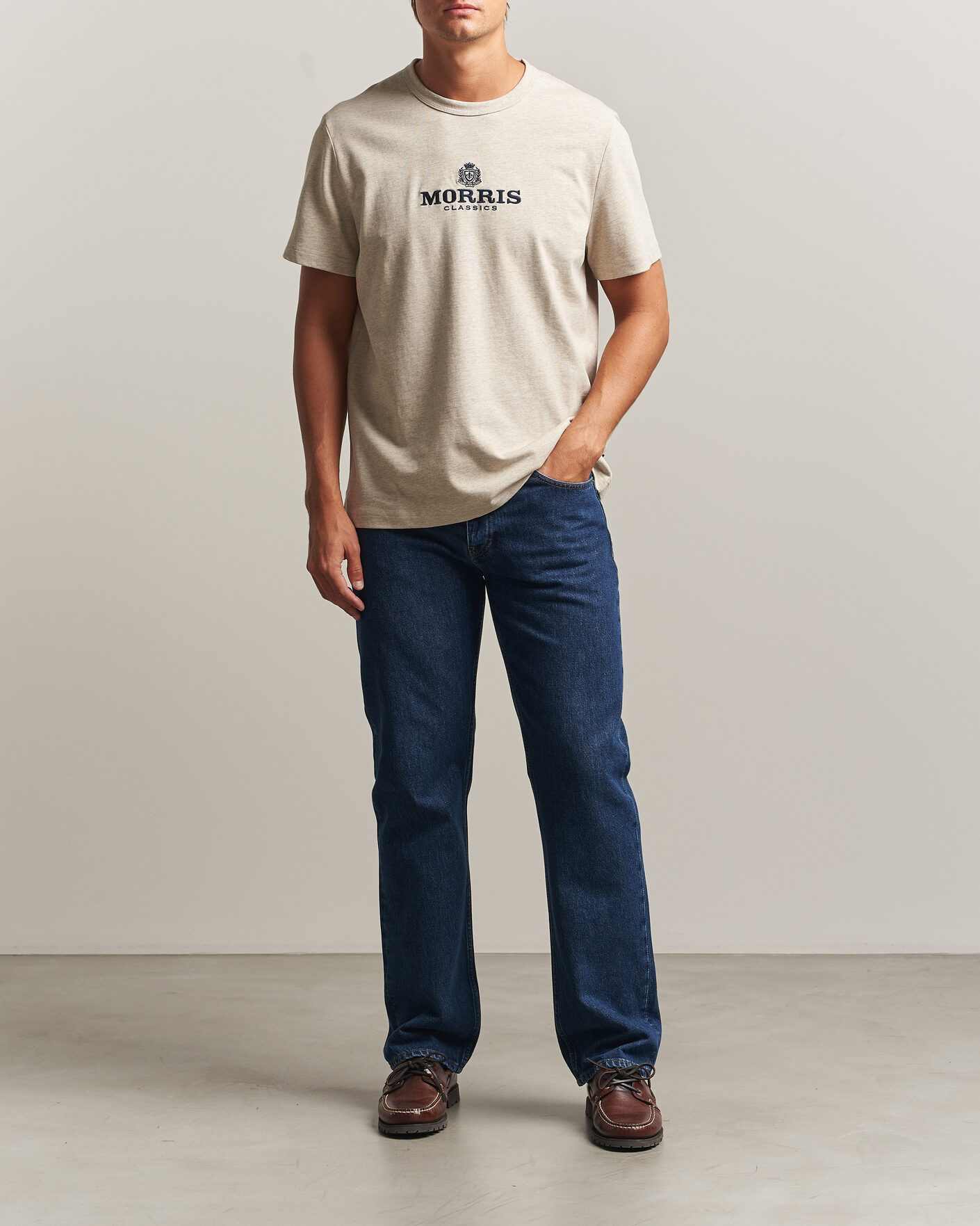 Heren | T-shirts | Morris | Brian T-Shirt Khaki