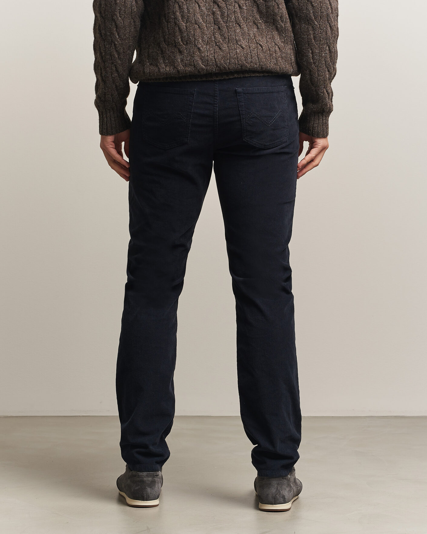 Heren | Broeken | Morris | James Cord 5-Pocket Pants Navy