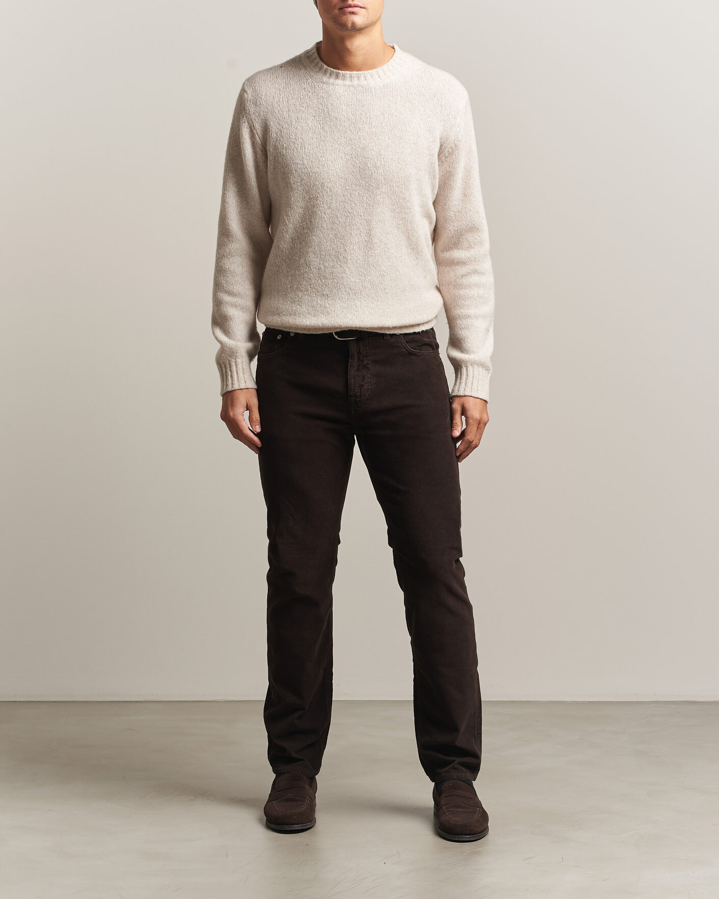 Heren | Broeken | Morris | James Cord 5-Pocket Pants Brown