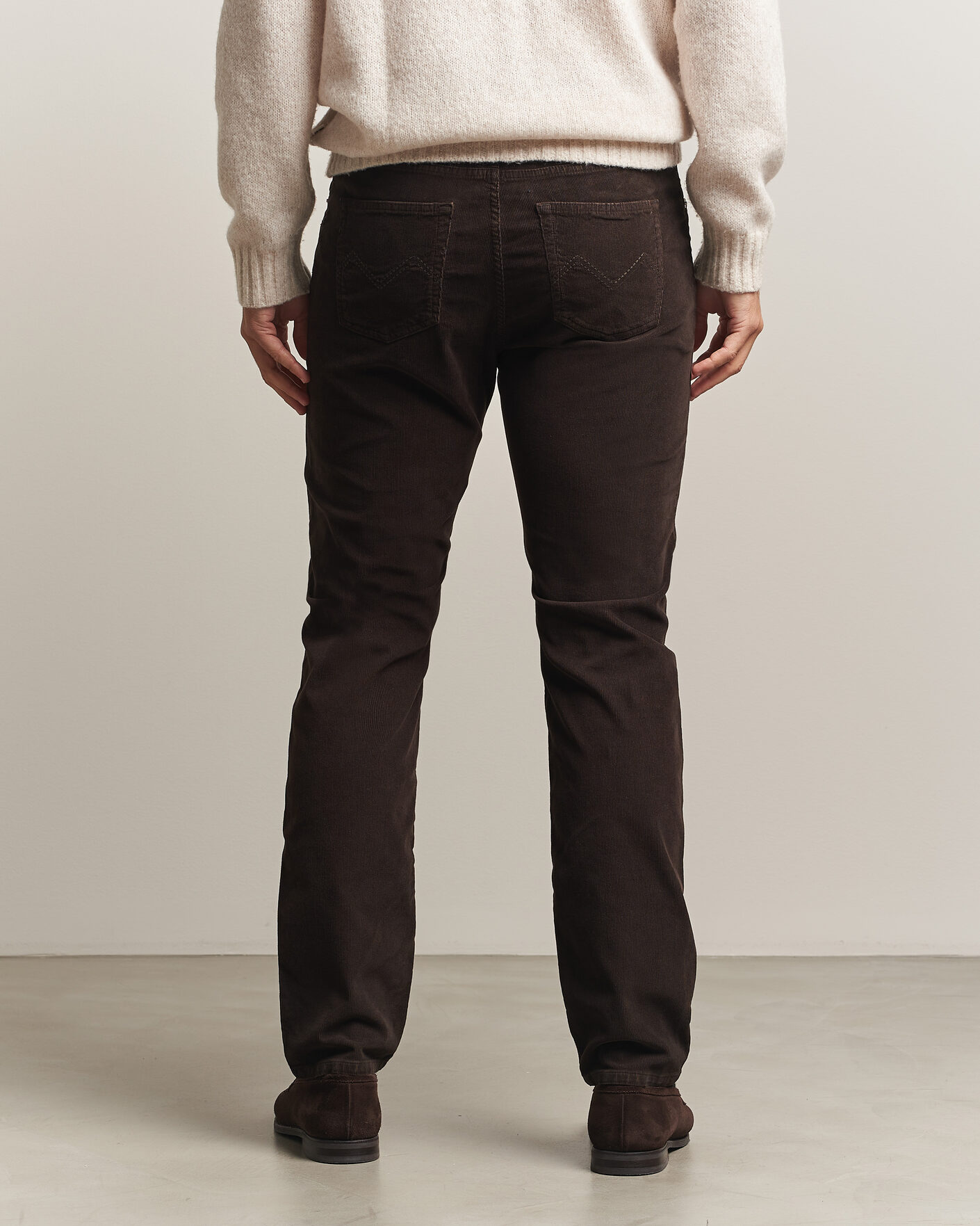 Heren | Broeken | Morris | James Cord 5-Pocket Pants Brown