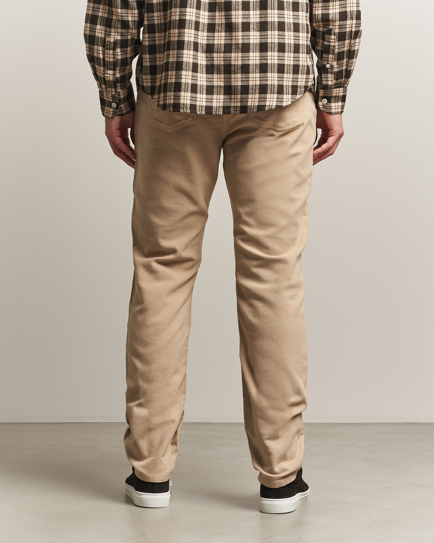 Heren | Broeken | Morris | James Winter Twill 5-Pocket Pants Khaki