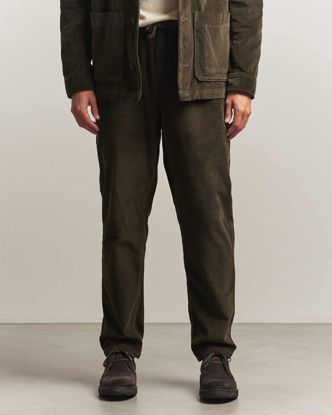 Heren | Broeken | Morris | Fenix Cord Trousers Olive