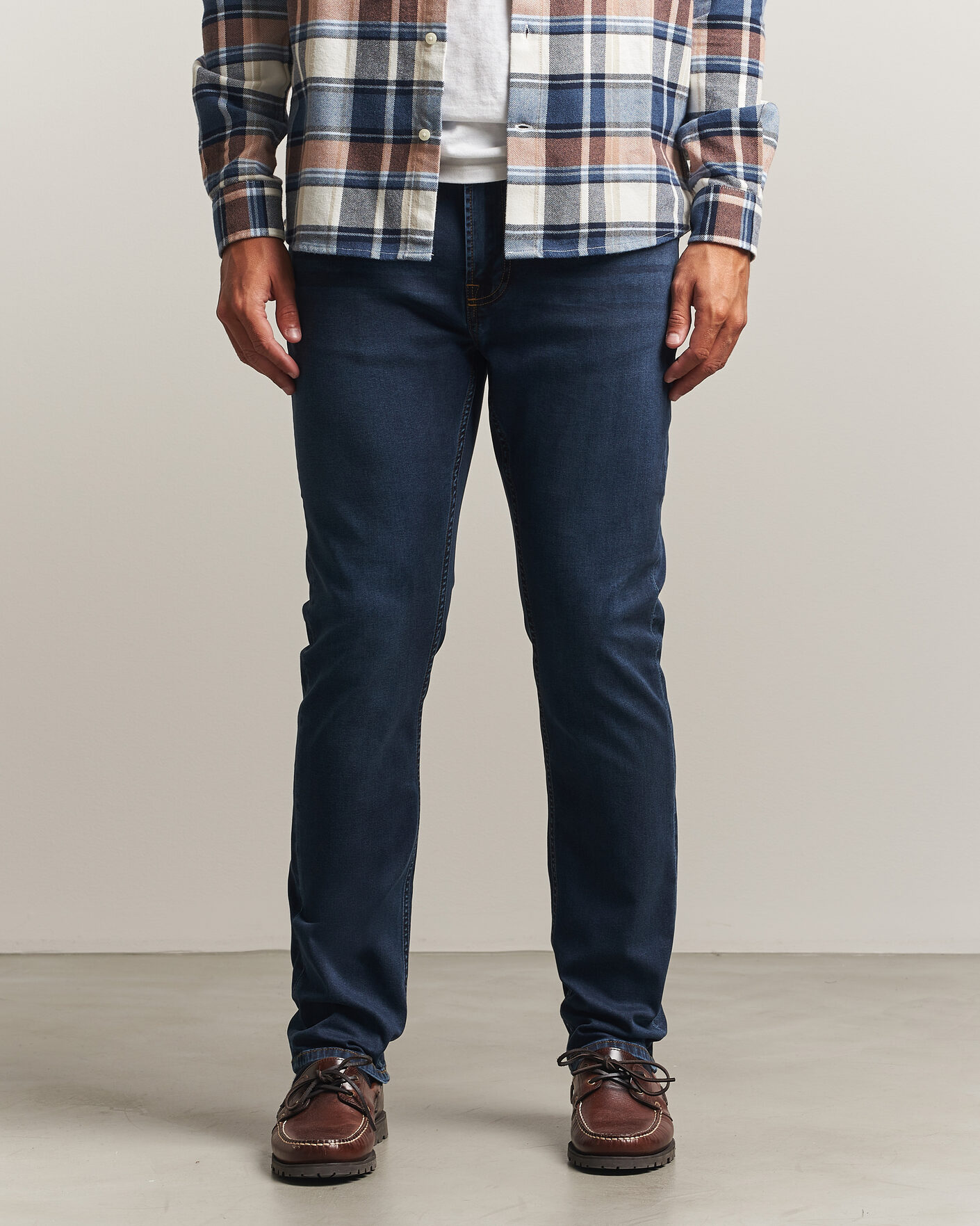 Heren | Jeans | Morris | Steve Satin Jeans One Year Wash