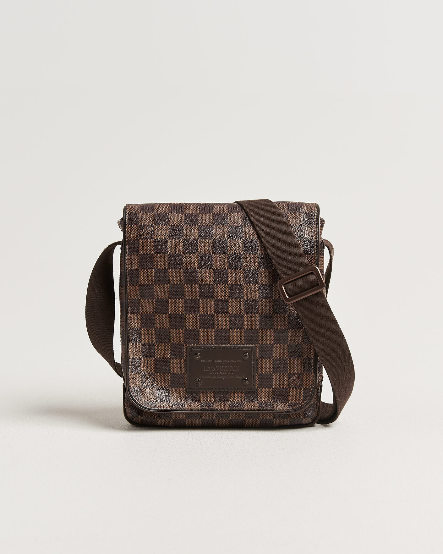 Heren | Pre-Owned & Vintage Bags | Louis Vuitton Pre-Owned | Crossbody Shoulder Bag Damier Ebene
