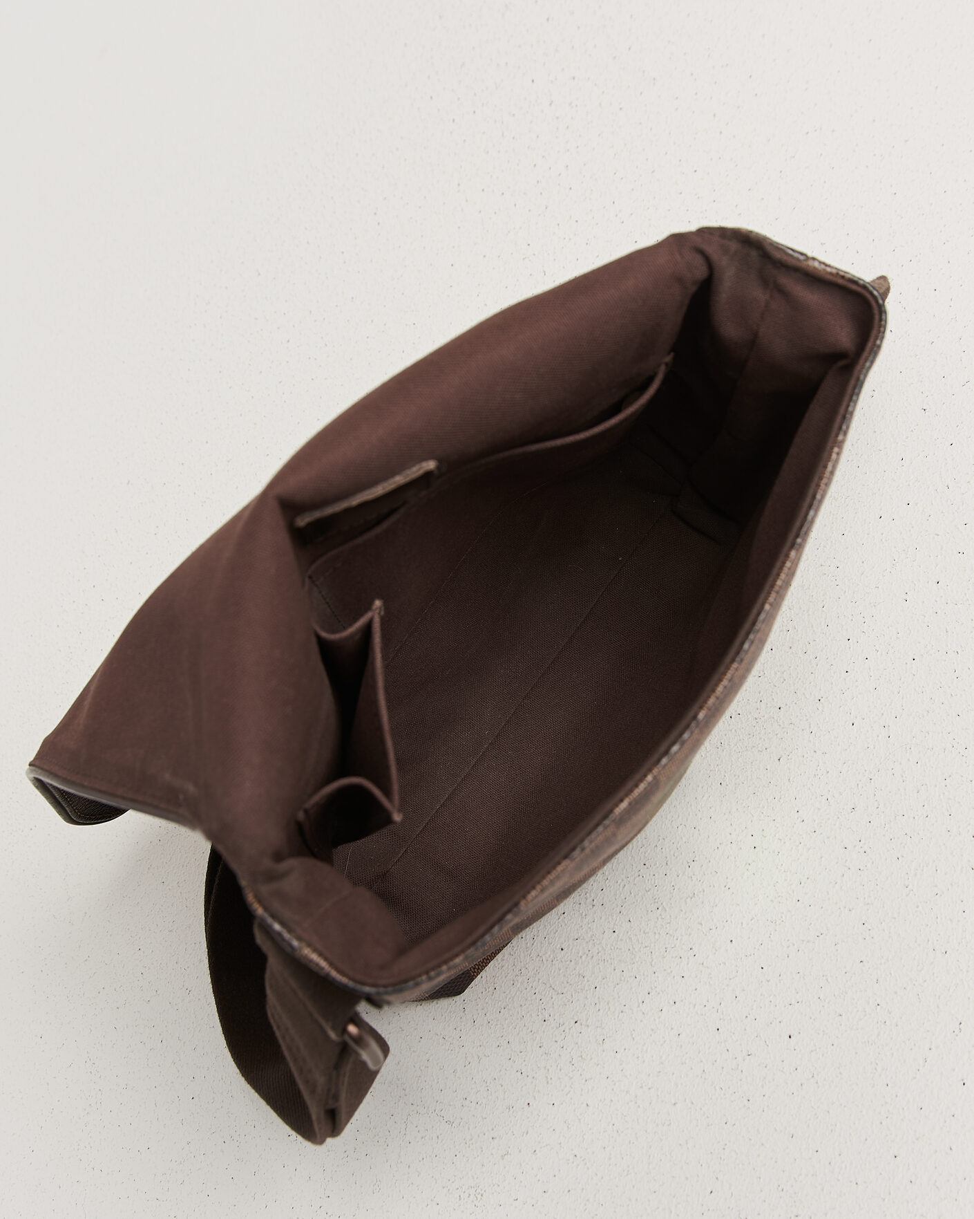 Heren | Pre-Owned & Vintage Bags | Louis Vuitton Pre-Owned | Crossbody Shoulder Bag Damier Ebene