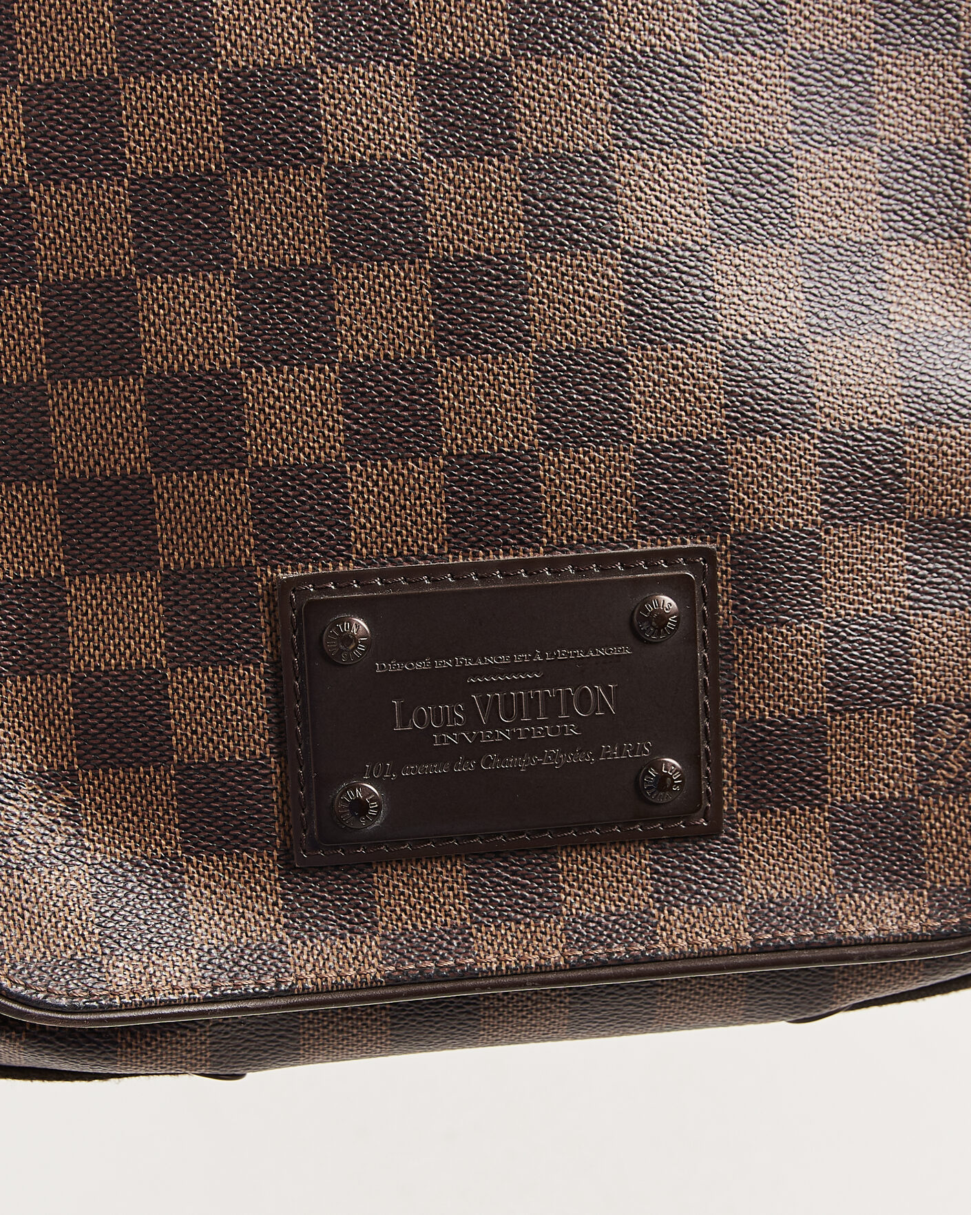 Heren | Pre-Owned & Vintage Bags | Louis Vuitton Pre-Owned | Crossbody Shoulder Bag Damier Ebene