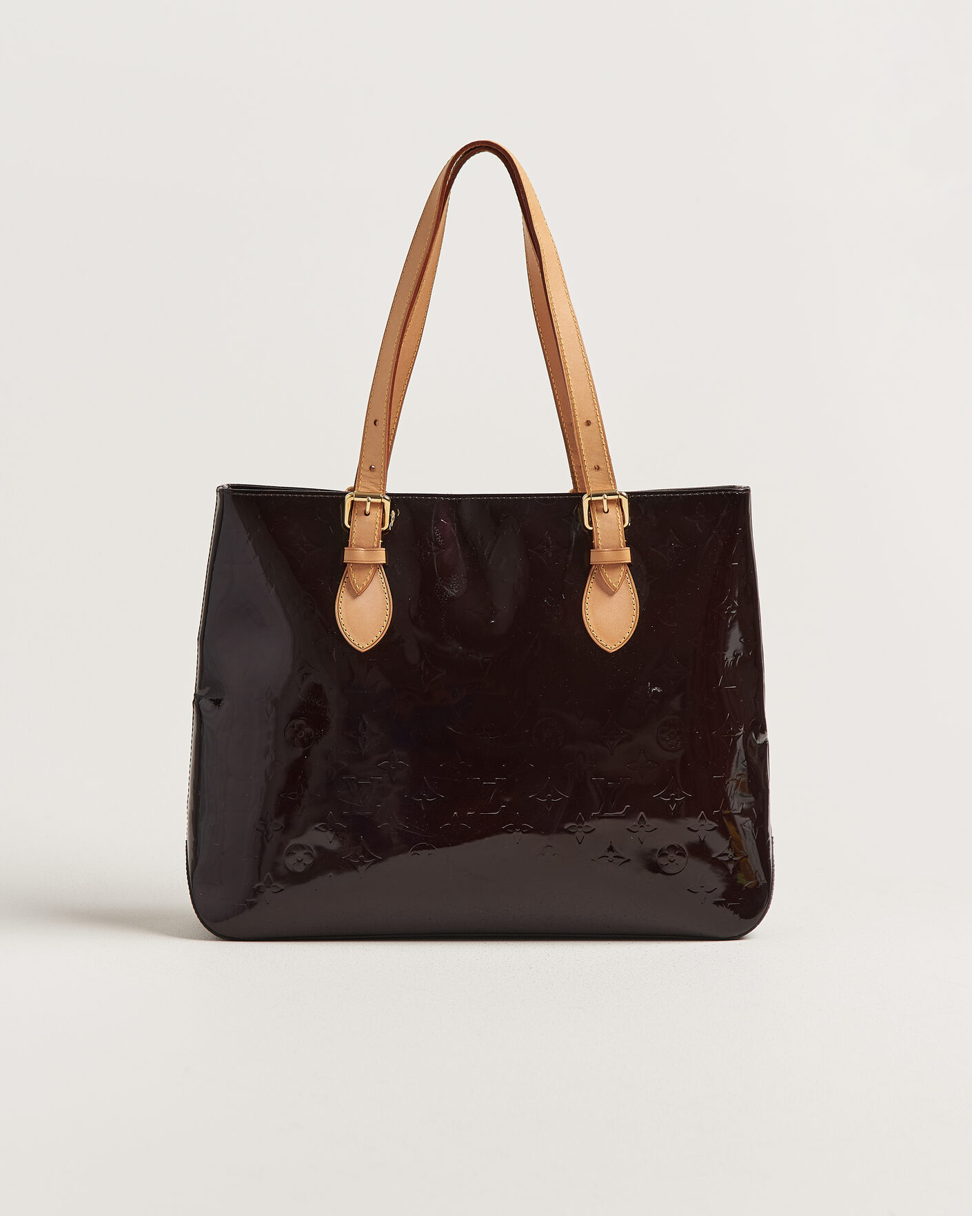 Heren | Pre-Owned & Vintage Bags | Louis Vuitton Pre-Owned | Brentwood Tote Bag Vernis Leather Burgundy