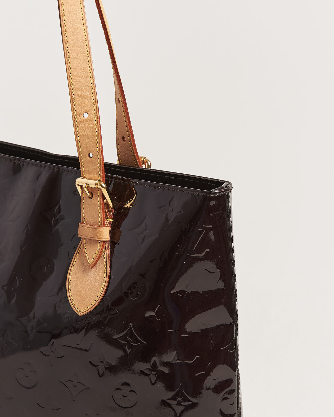 Heren | Pre-Owned & Vintage Bags | Louis Vuitton Pre-Owned | Brentwood Tote Bag Vernis Leather Burgundy