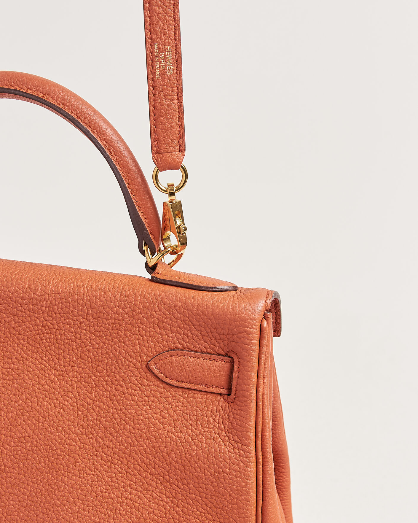 Heren | Pre-Owned & Vintage Bags | Hermès Pre-Owned | Kelly 32 Togo Leather Orange