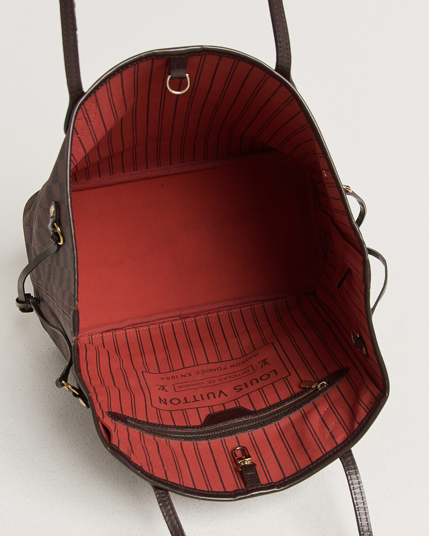 Heren | Pre-Owned & Vintage Bags | Louis Vuitton Pre-Owned | Neverfull MM Damier Ebene