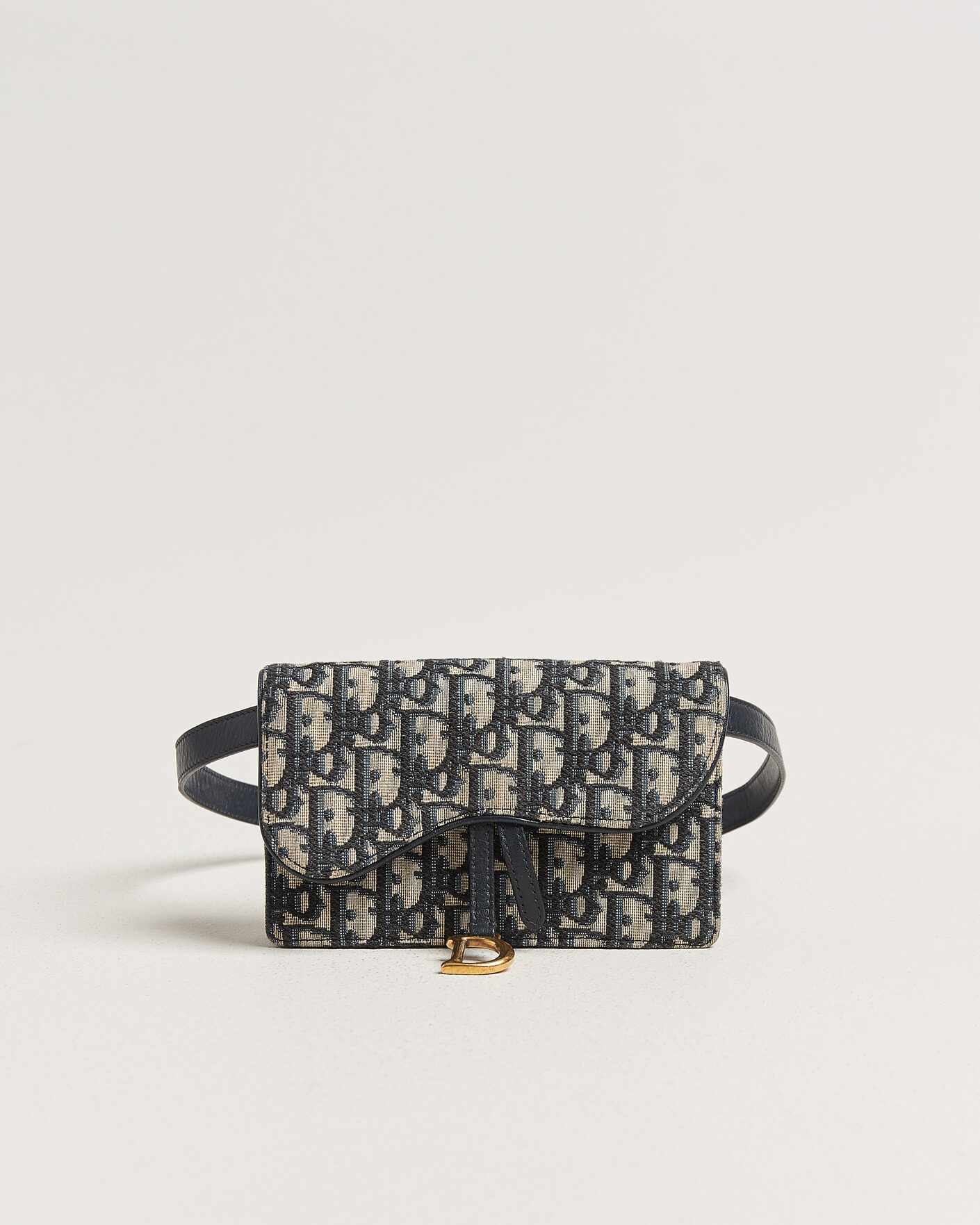 Heren | Pre-Owned & Vintage Bags | Dior Pre-Owned | Saddle Rectangular Belt Bag Blue