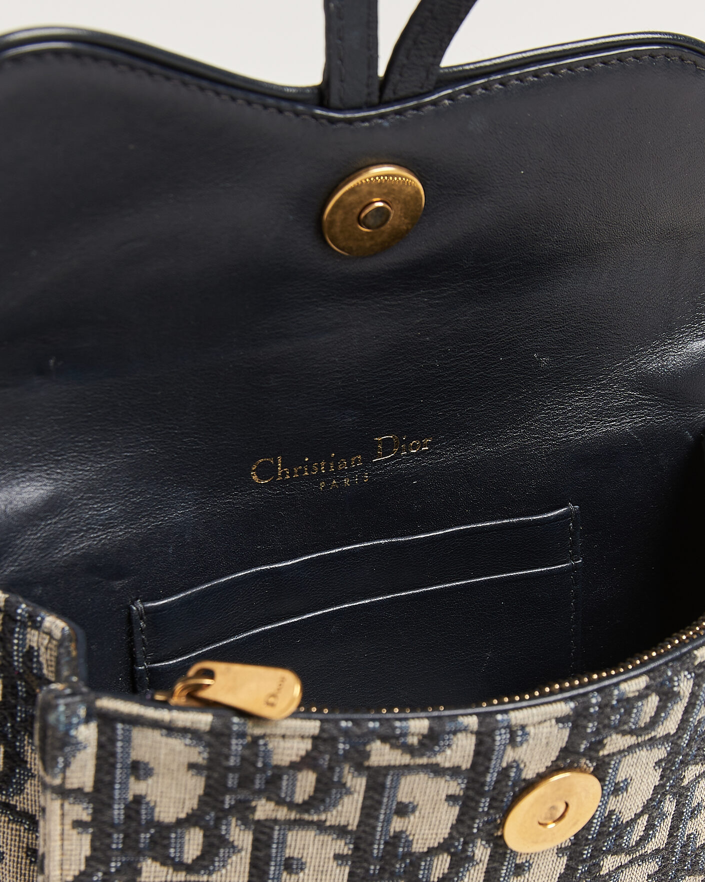 Heren | Pre-Owned & Vintage Bags | Dior Pre-Owned | Saddle Rectangular Belt Bag Blue