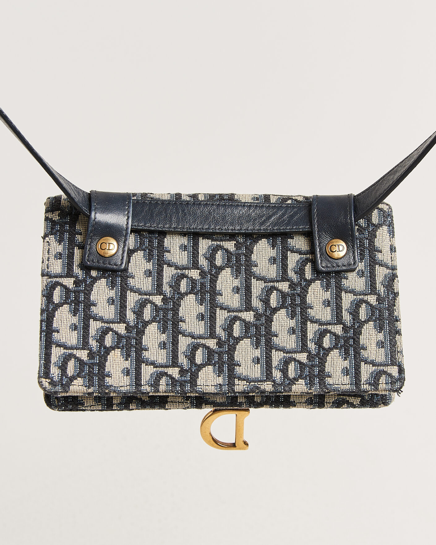 Heren | Pre-Owned & Vintage Bags | Dior Pre-Owned | Saddle Rectangular Belt Bag Blue