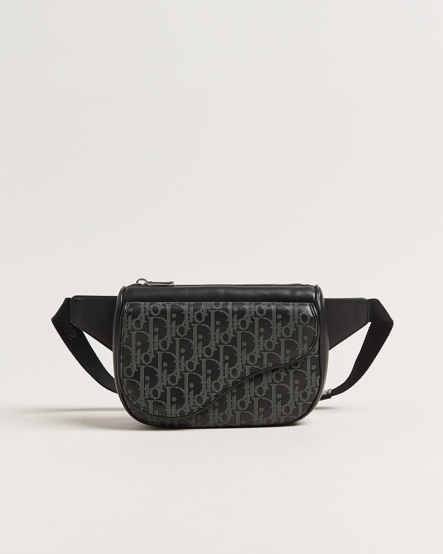 Heren | Pre-Owned & Vintage Bags | Dior Pre-Owned | Saddle Bag Oblique Leather Black