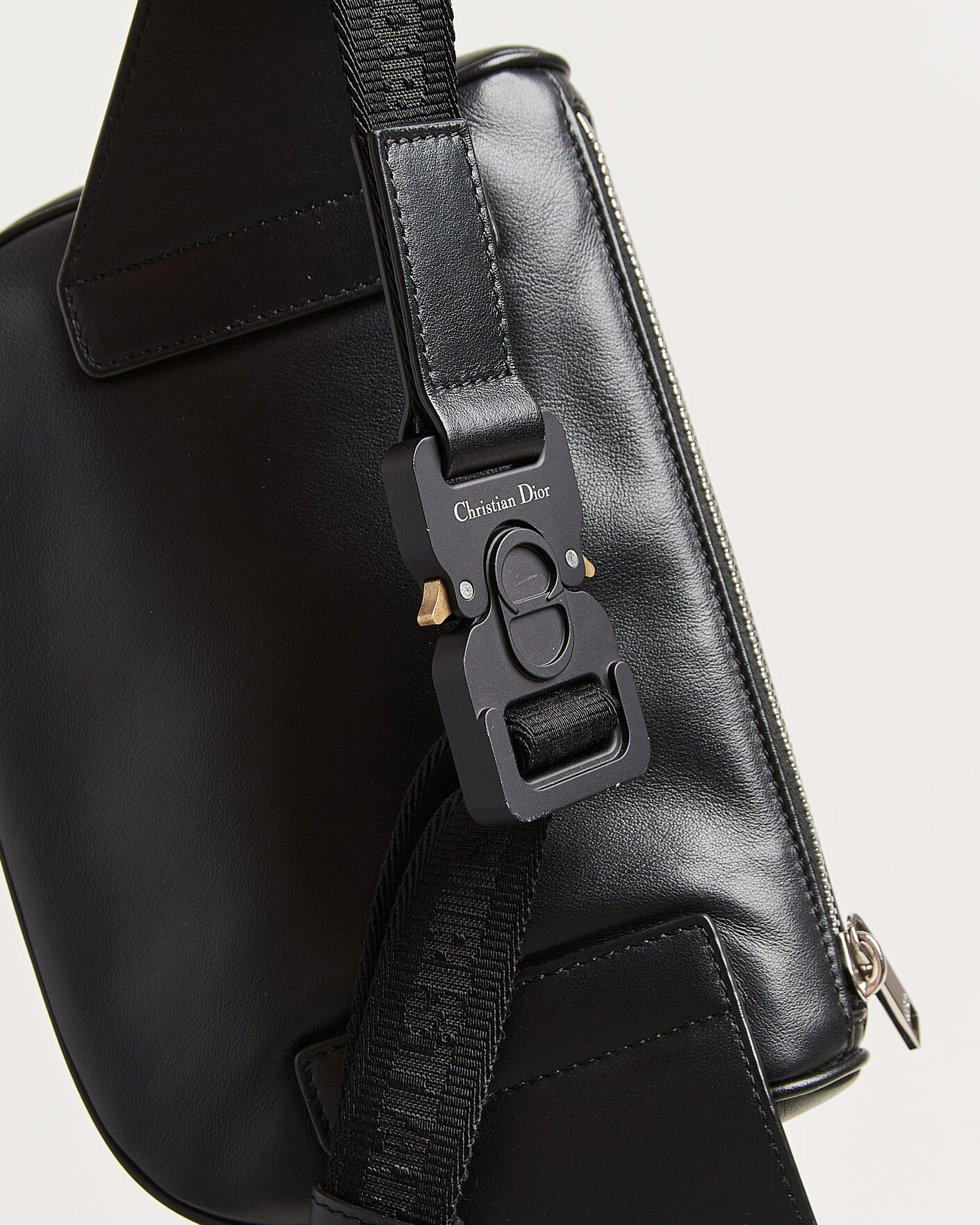 Heren | Pre-Owned & Vintage Bags | Dior Pre-Owned | Saddle Bag Oblique Leather Black