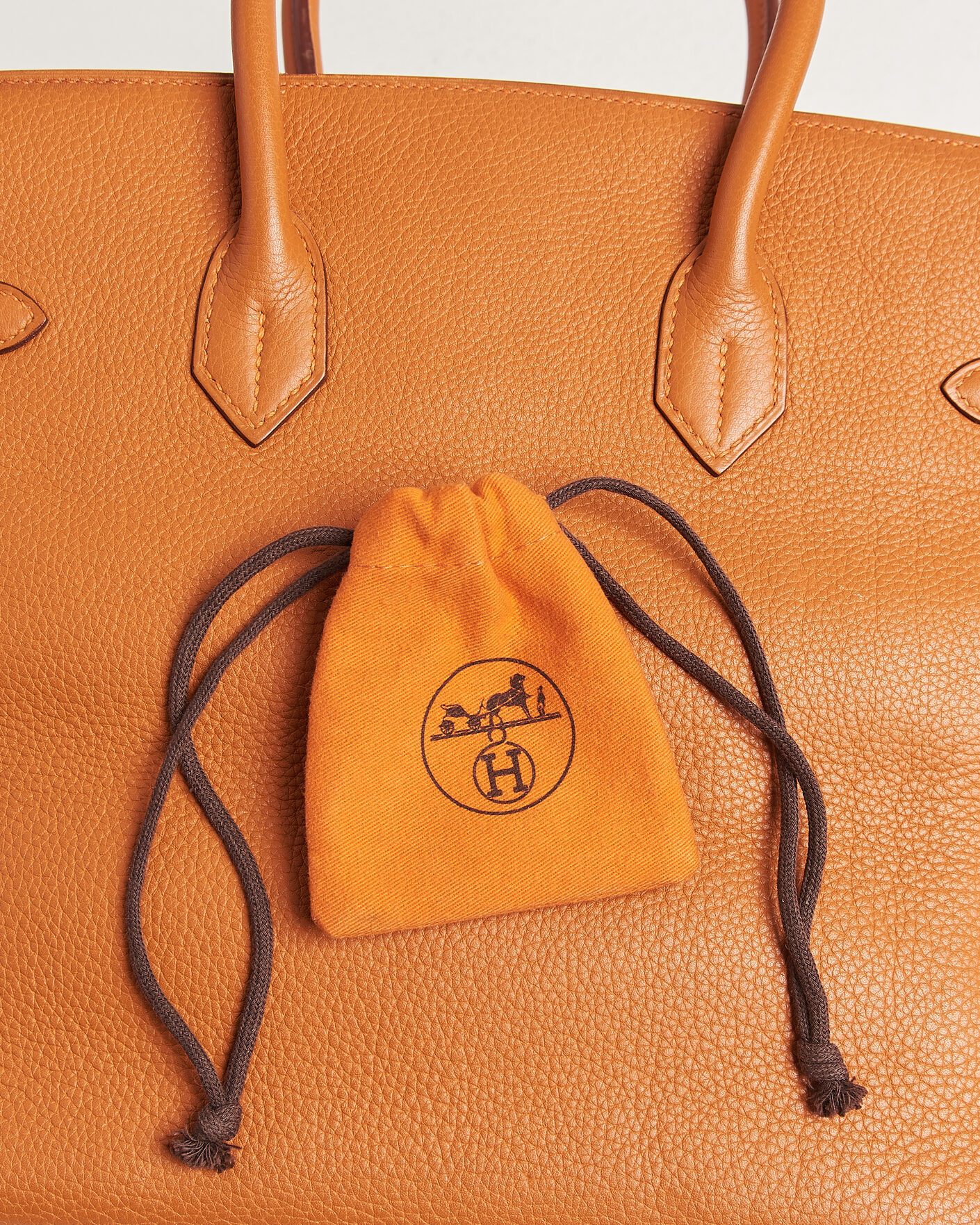 Heren | Pre-Owned & Vintage Bags | Hermès Pre-Owned | Birkin 35 Togo Leather Orange