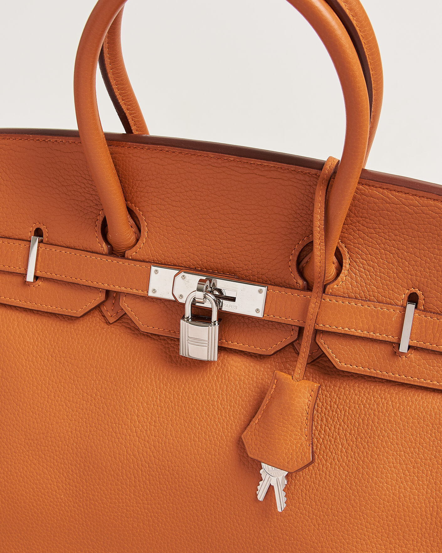 Heren | Pre-Owned & Vintage Bags | Hermès Pre-Owned | Birkin 35 Togo Leather Orange