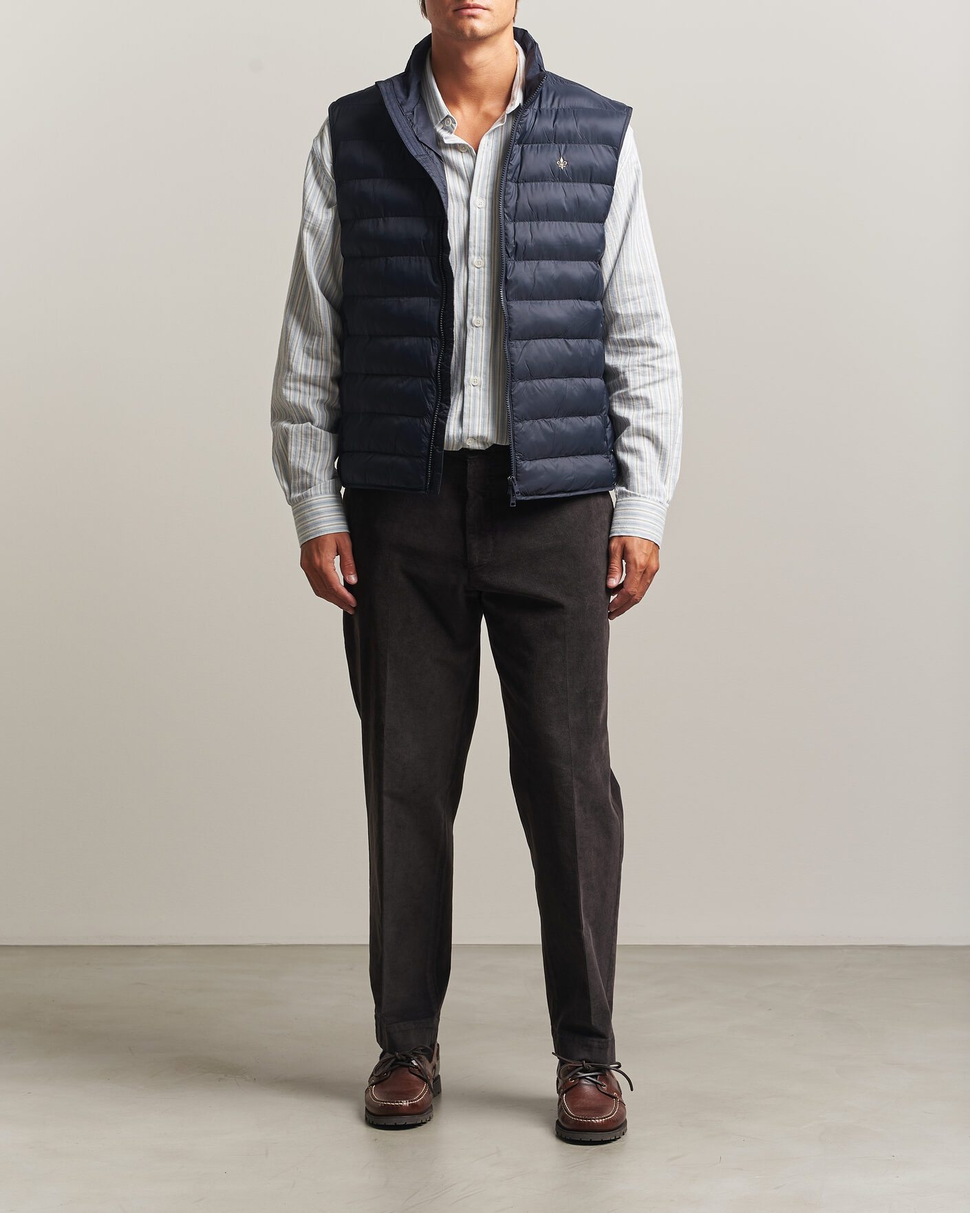 Heren | Gilets | Morris | Norfolk Liner Vest Blue