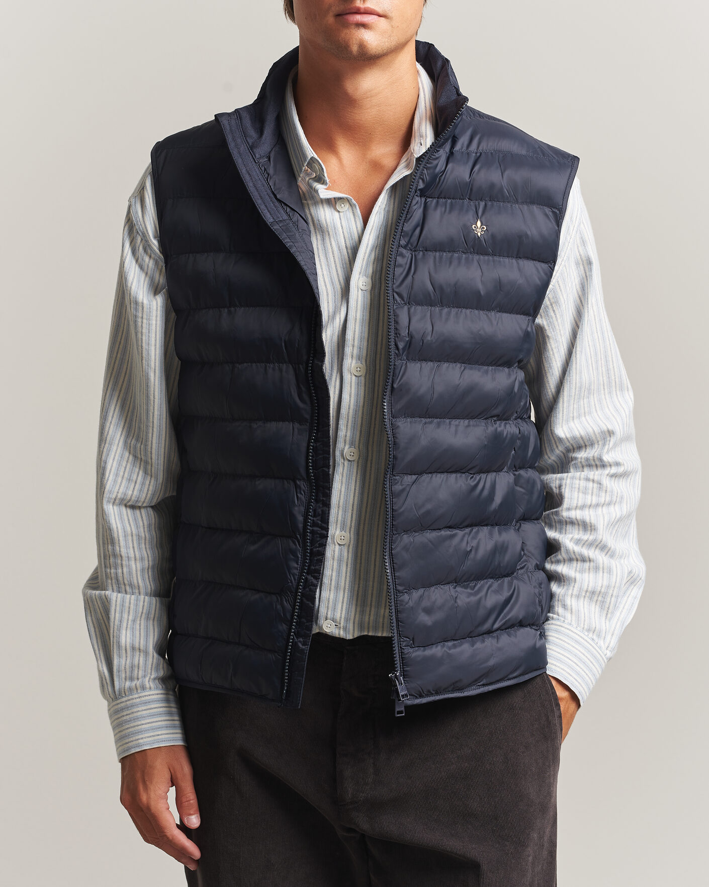 Heren | Gilets | Morris | Norfolk Liner Vest Blue